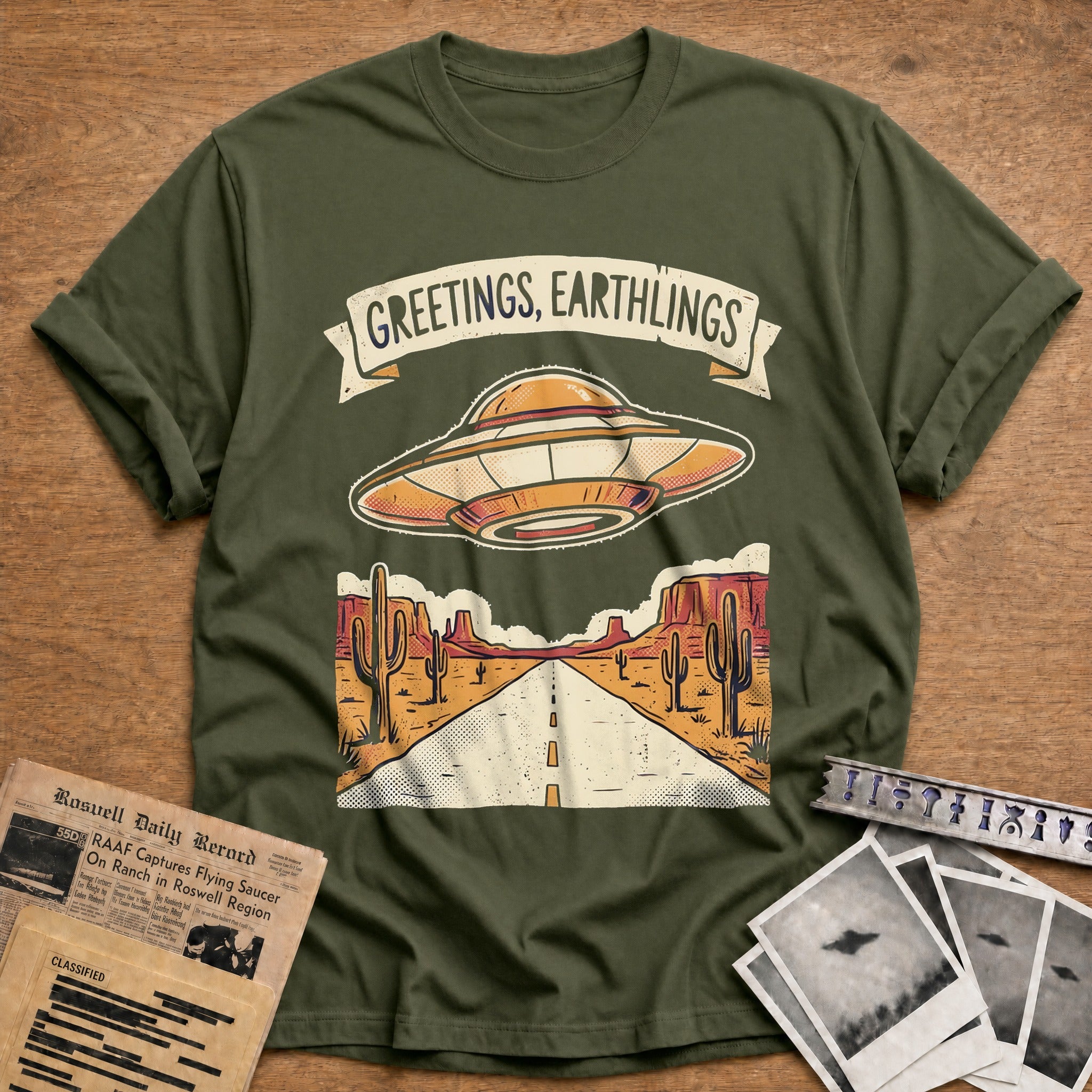 Greetings Earthlings 02 - Military Green