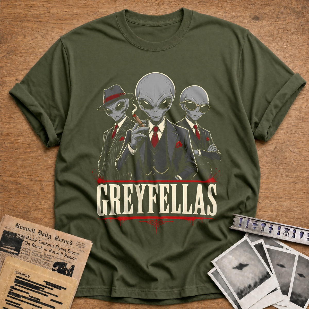 Greyfellas 66 T-Shirt - Military Green