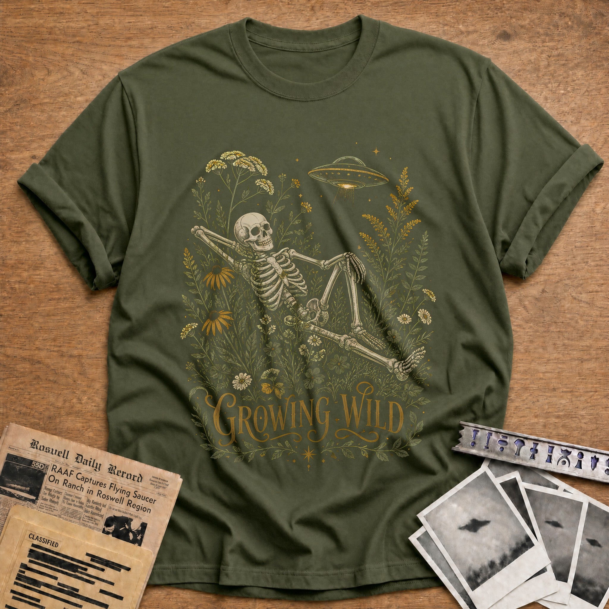 Growing Wild Skeleton 96 - Military Green