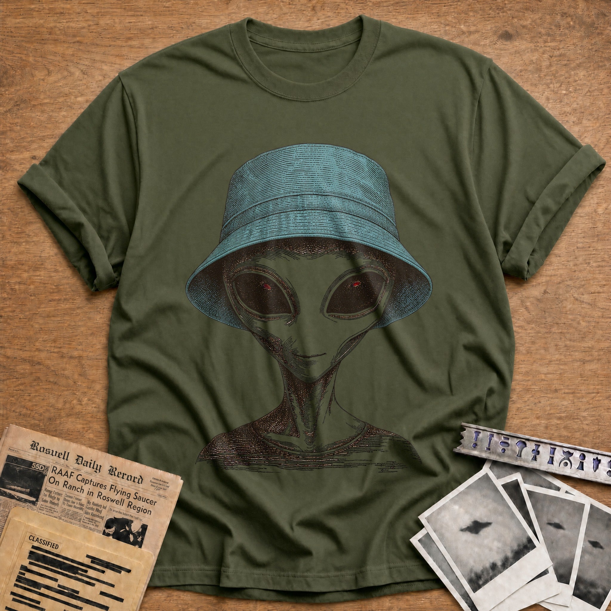 Hat Person - Military Green