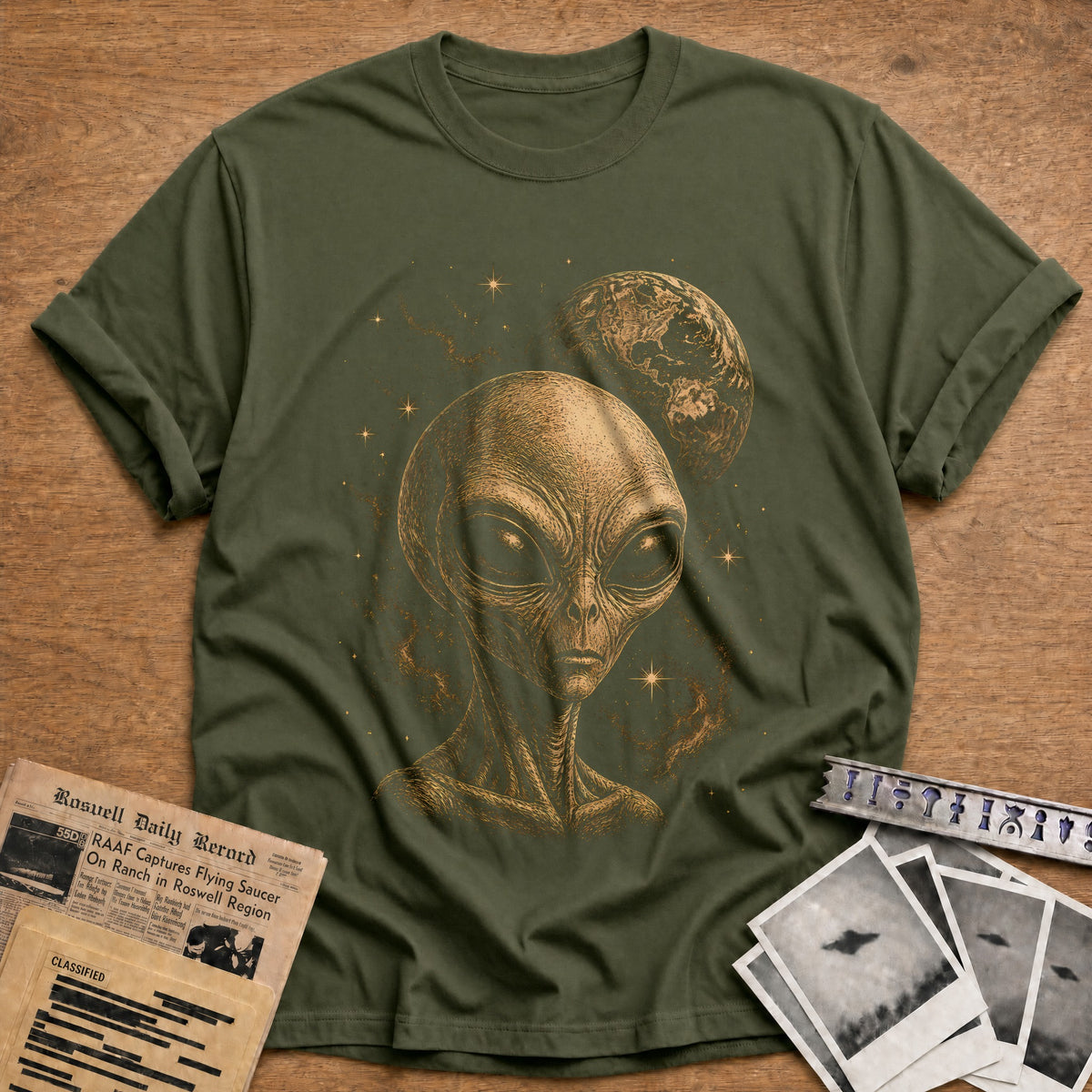 Head Earth Stars 65 T-Shirt - Military Green