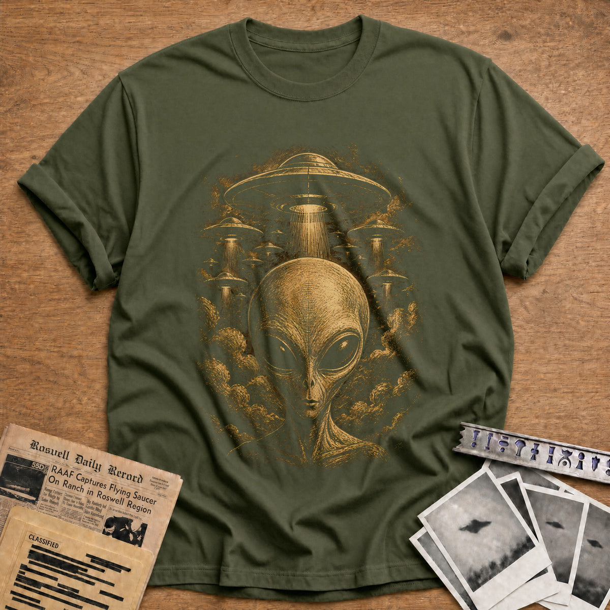 Head UFO Fleet 32 T-Shirt - Military Green