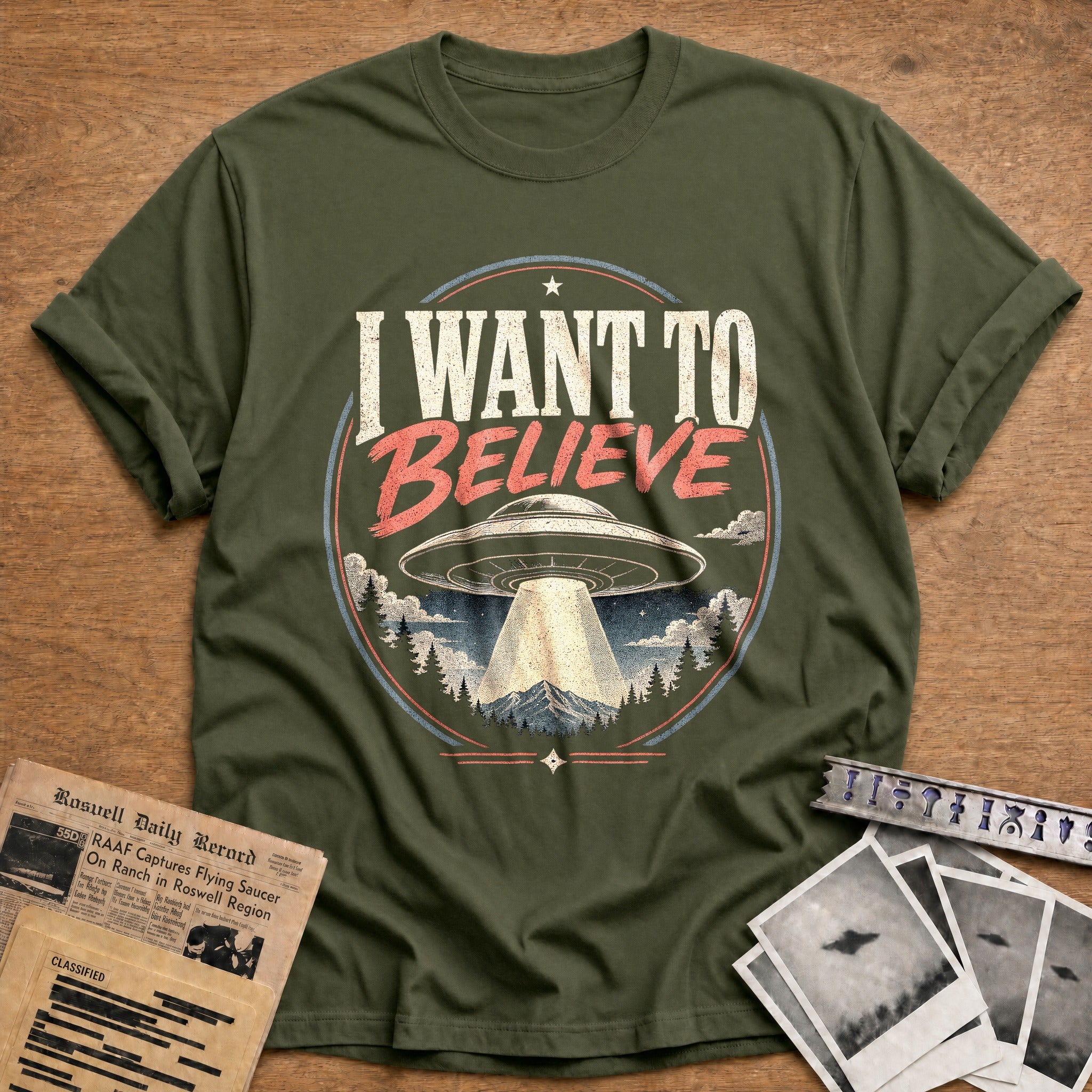 I Choose To Believe - Military Green