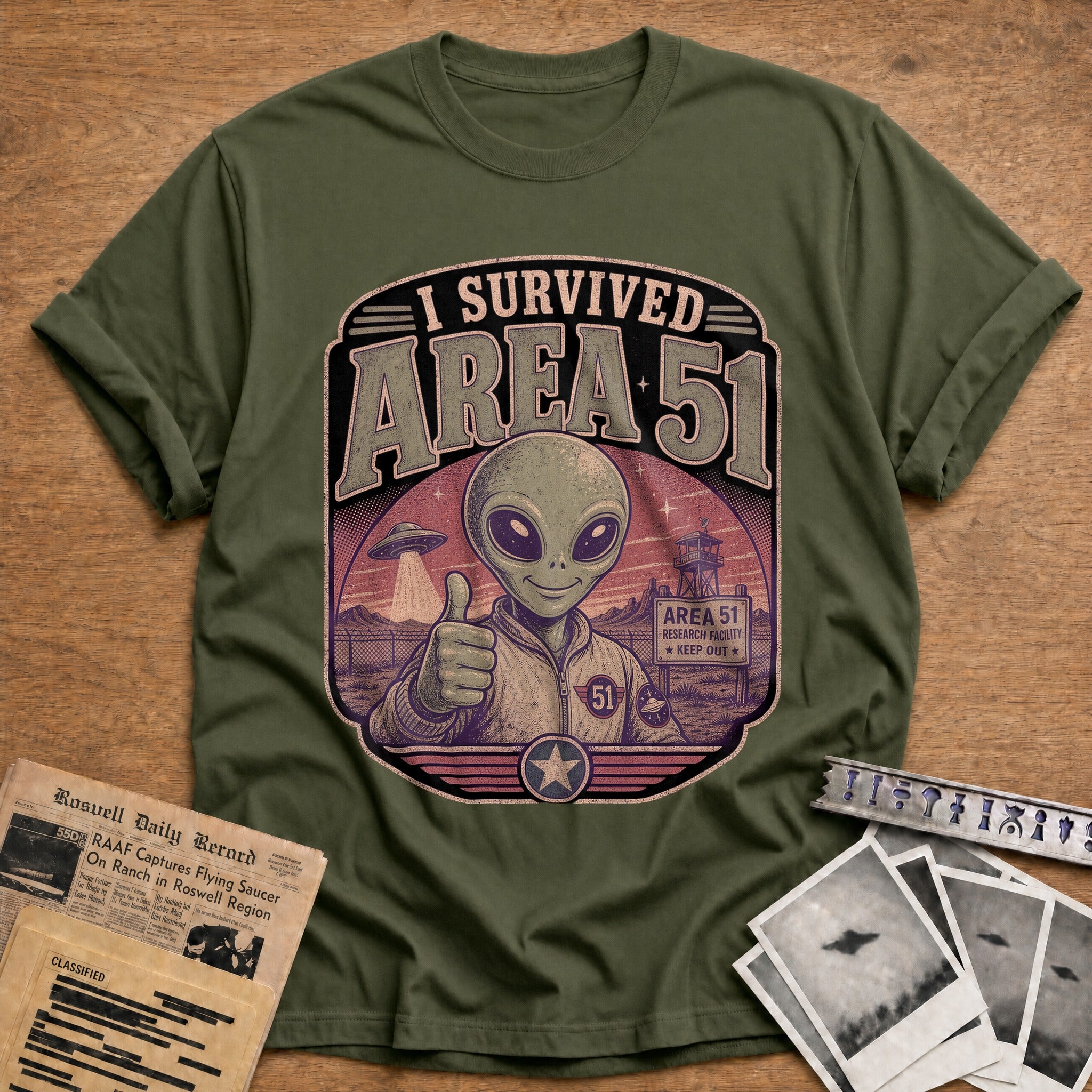 I Survived Area 01 - Military Green