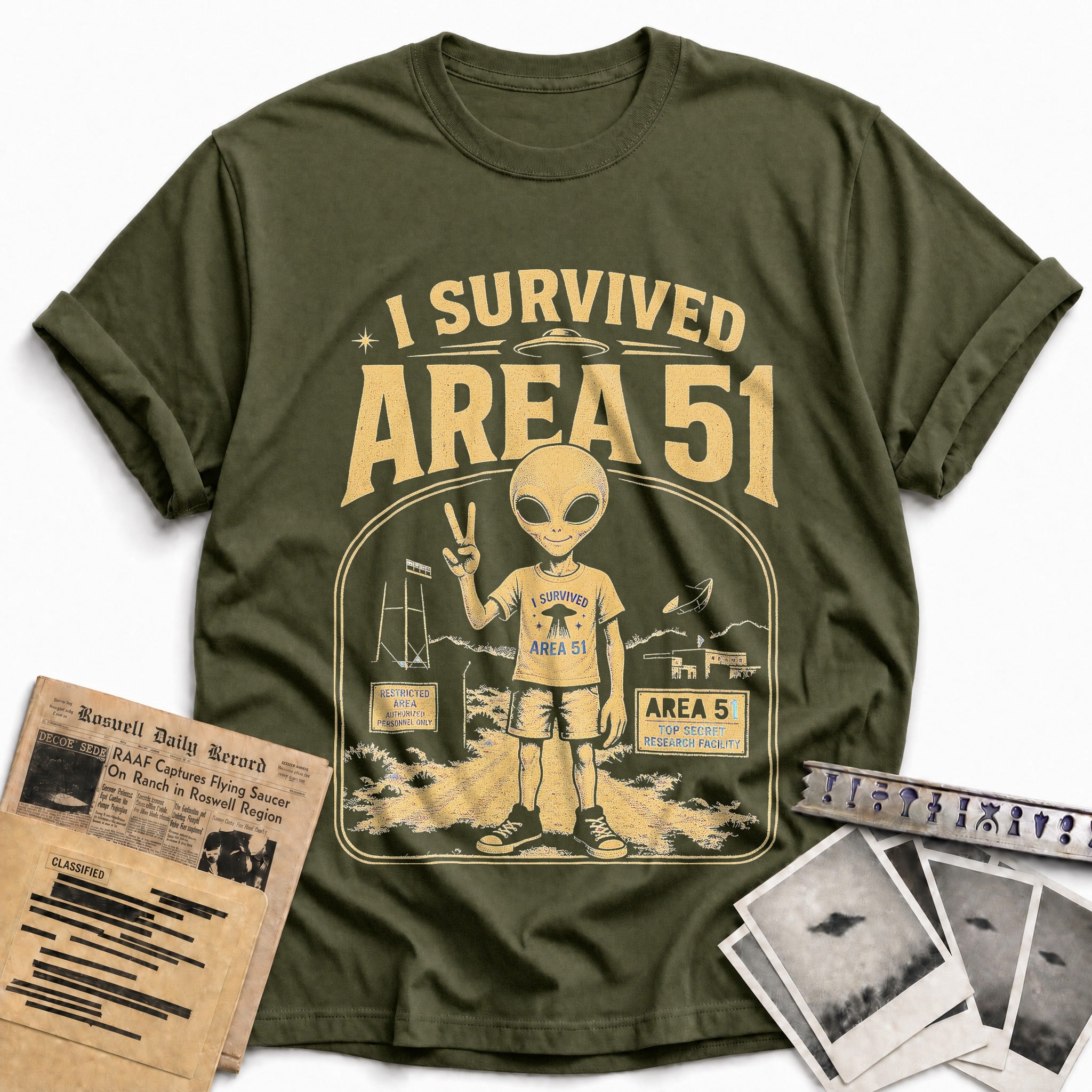 I Survived Area 02 - Military Green