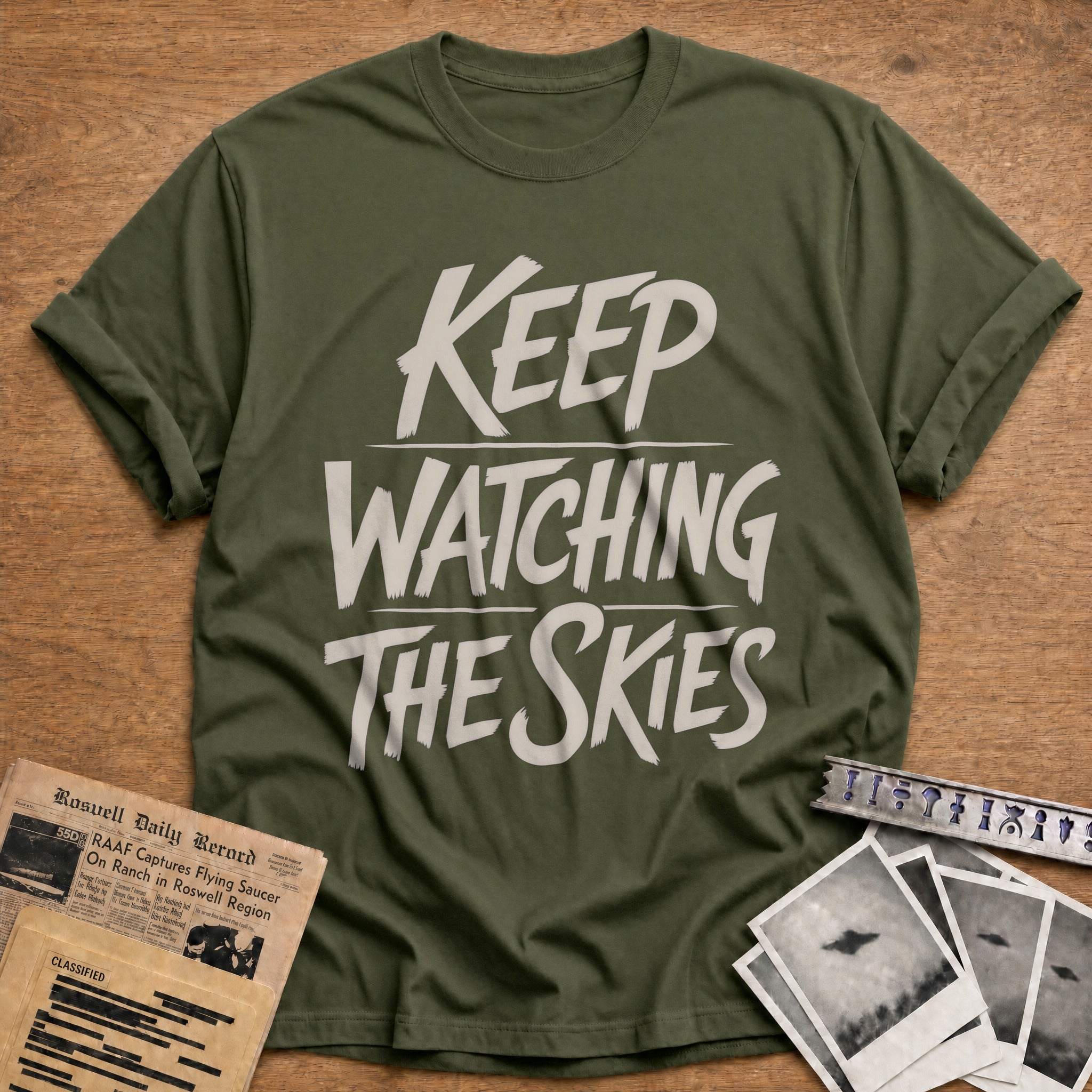 Keep Watching The Skies 03 - Military Green