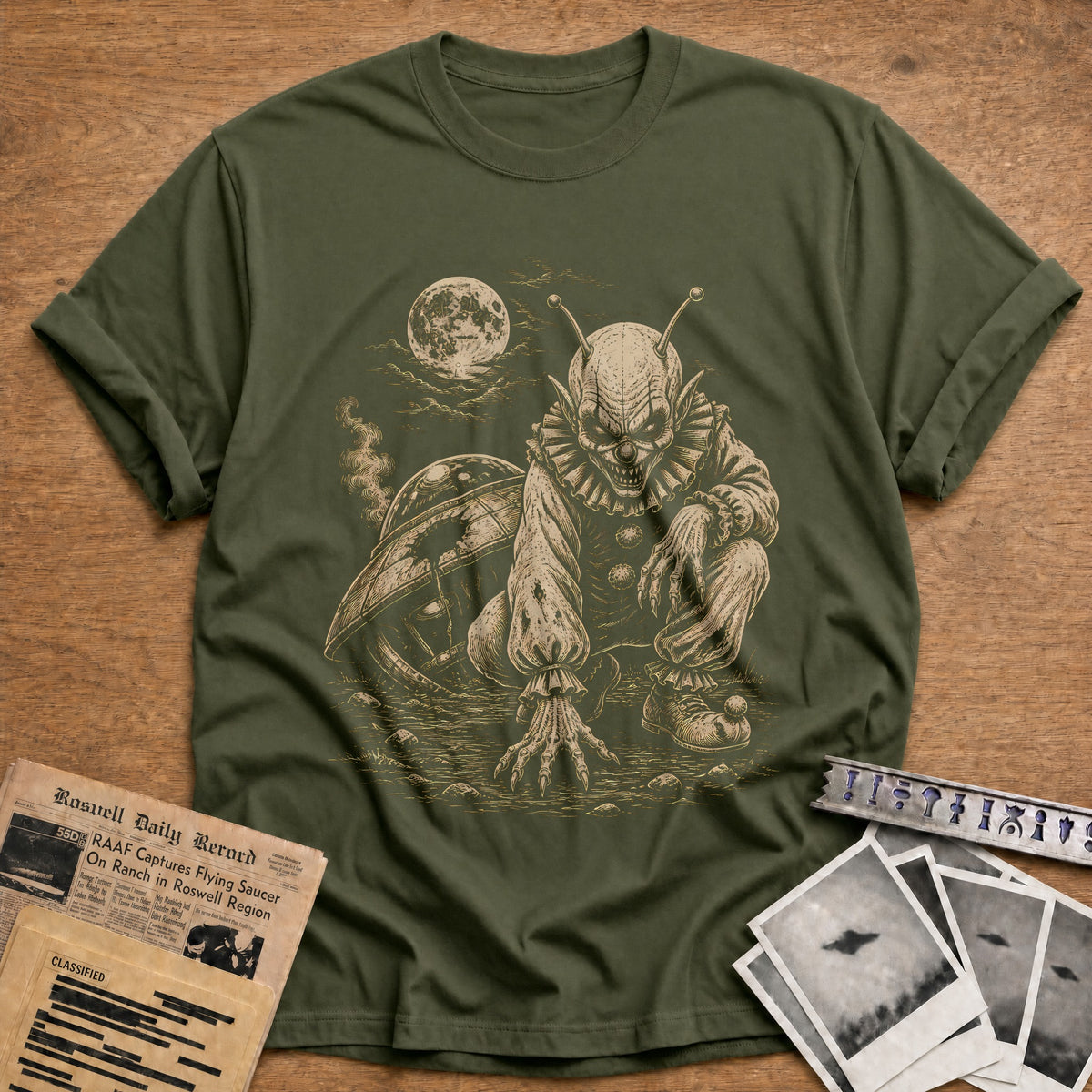 Mars Circus 28 T-Shirt - Military Green