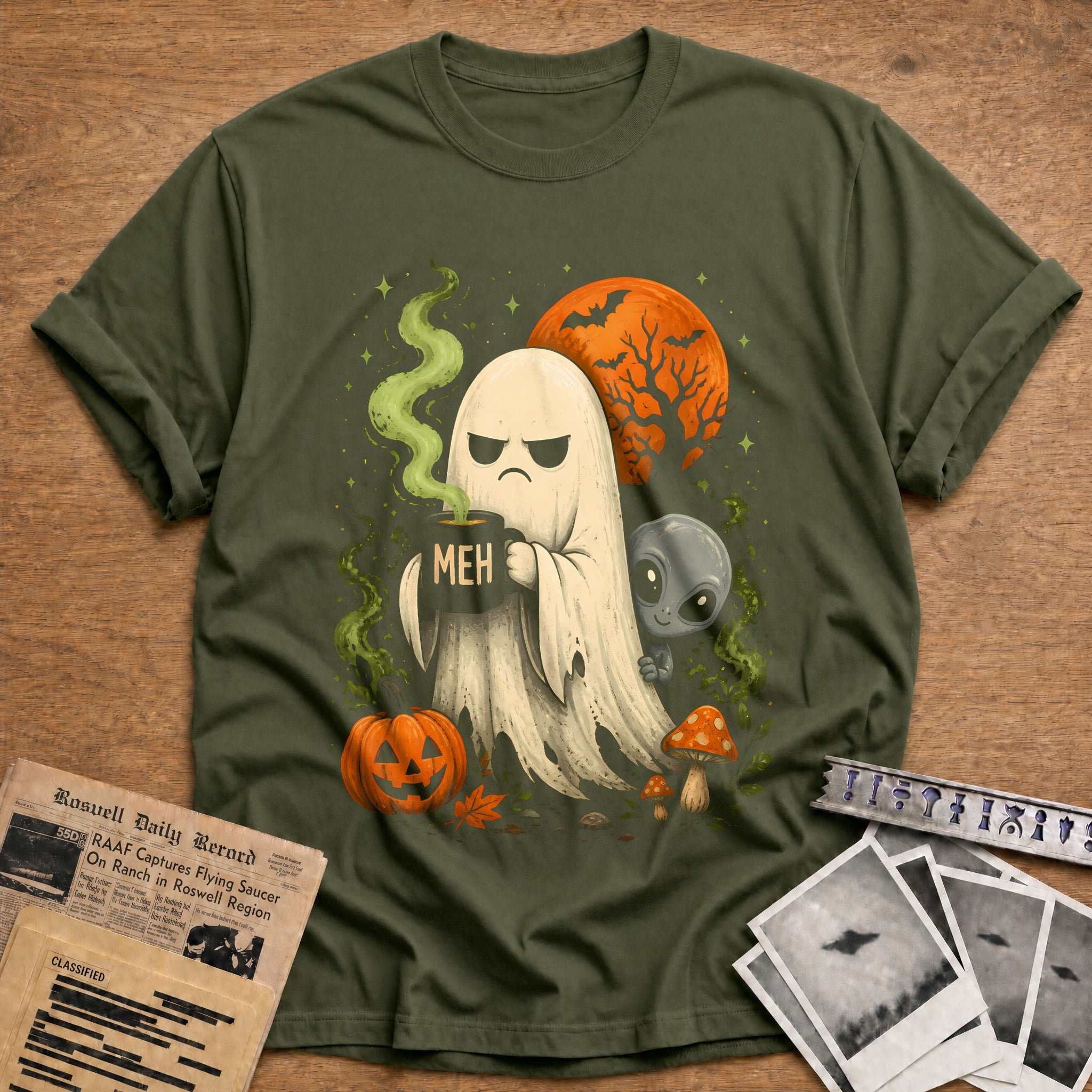 Meh Ghost Alien 12 - Military Green