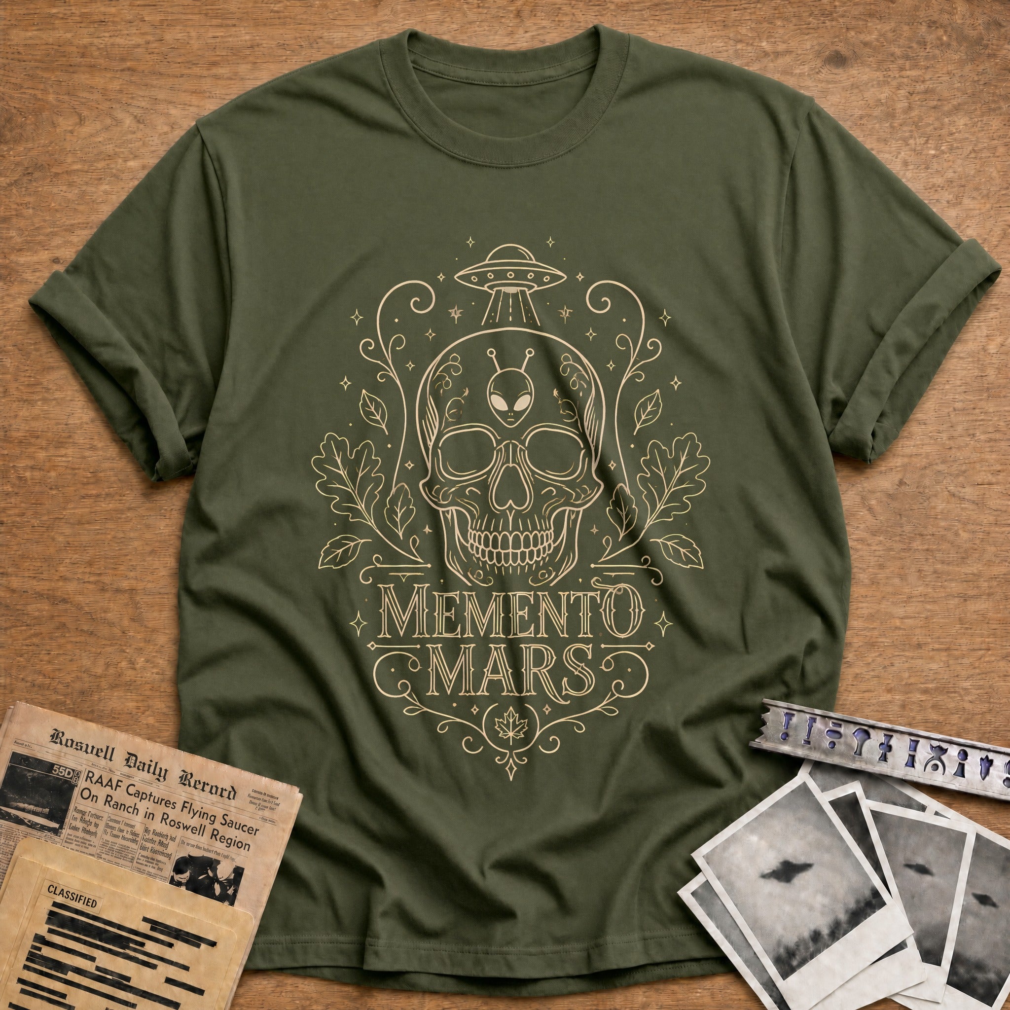 Memento Mars Skull 10 - Military Green