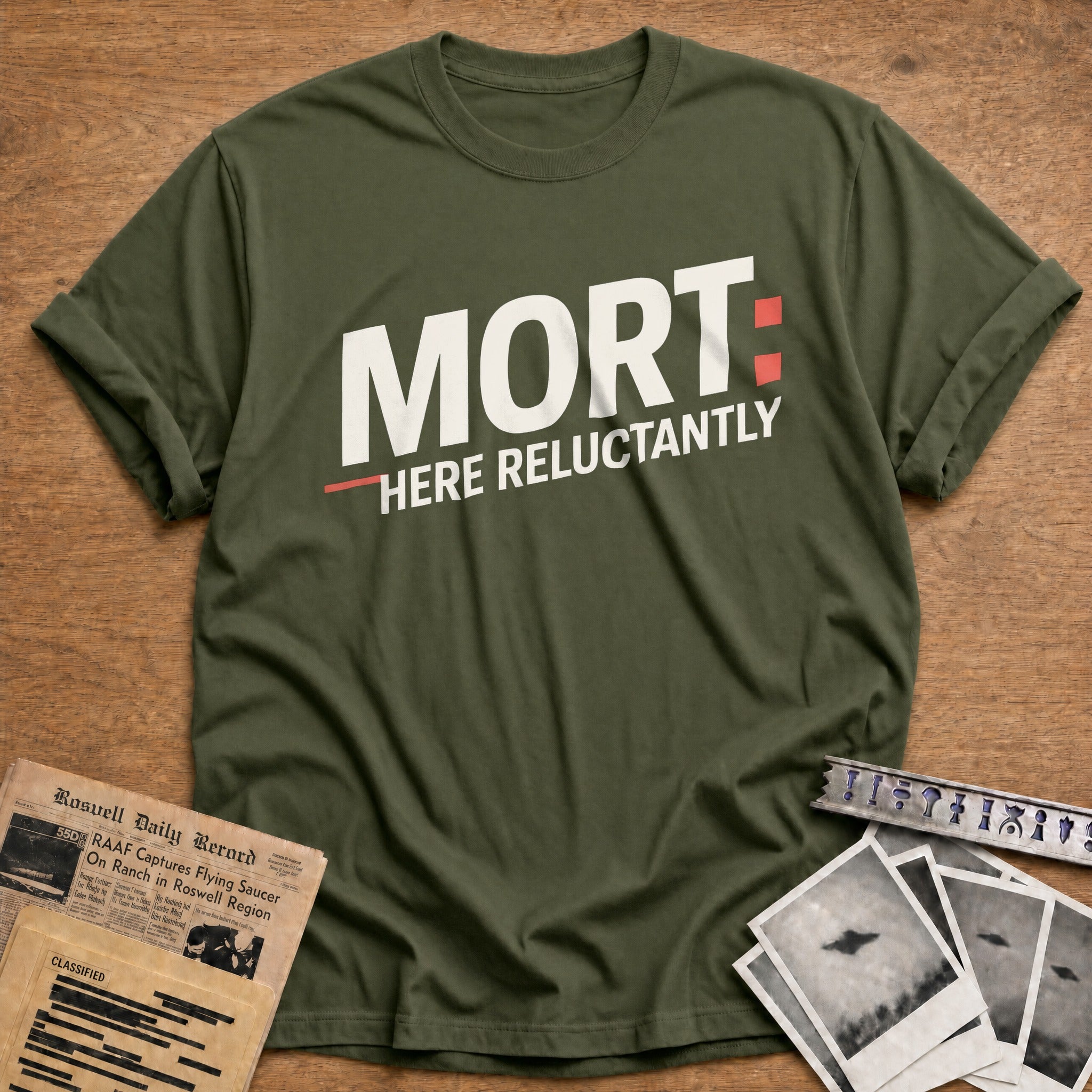 Mort Here Reluctantly 03 - Military Green