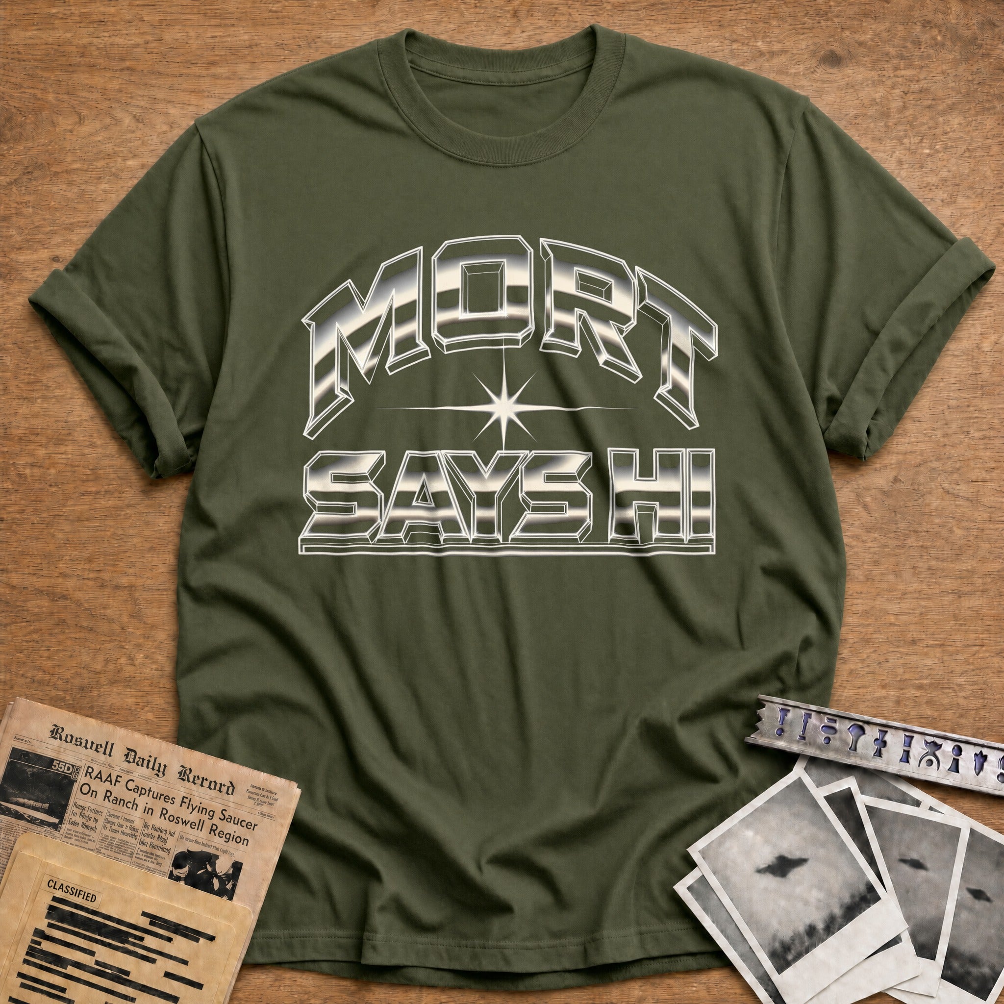 Mort Says Hi 01 - Military Green