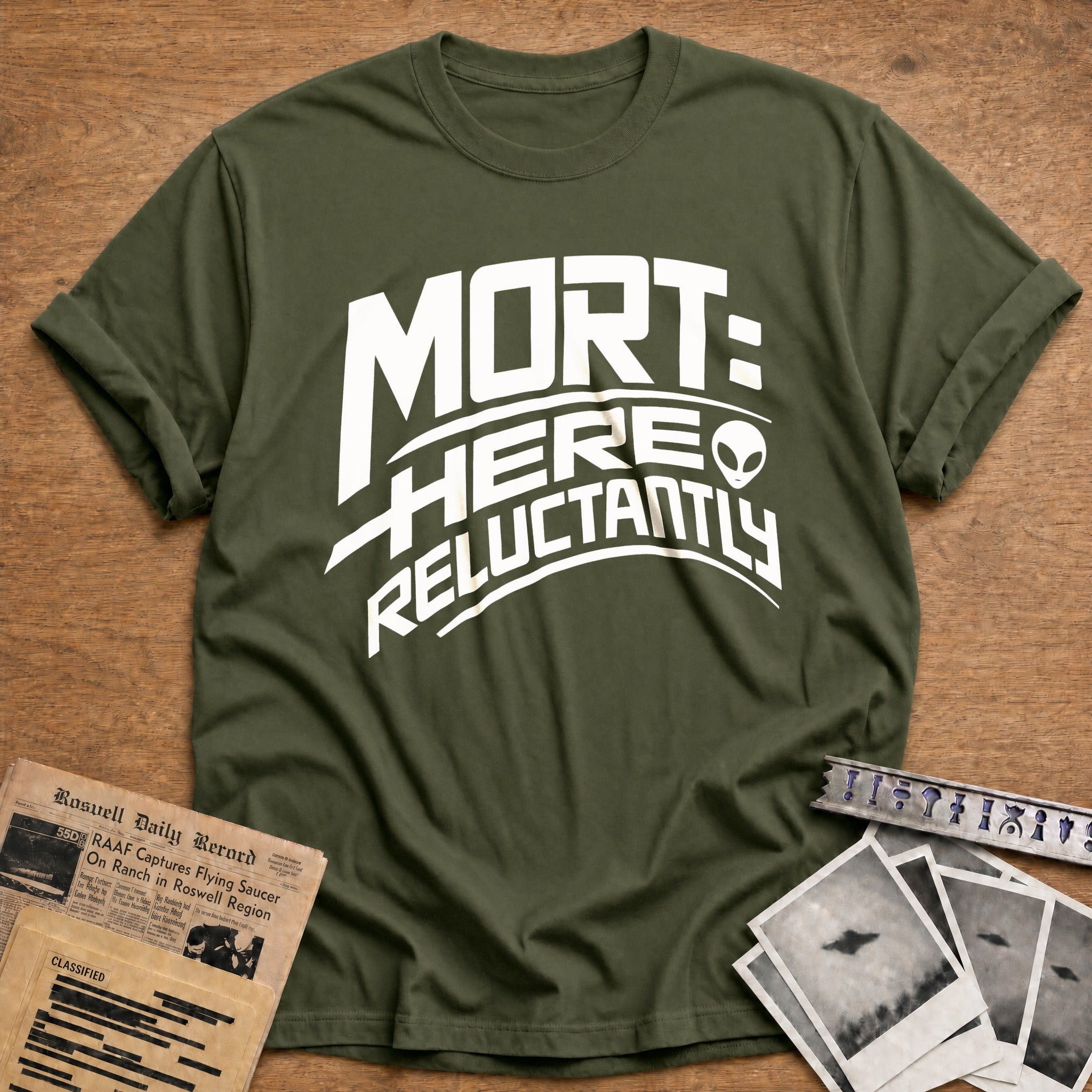 Mort Stopped By - Military Green