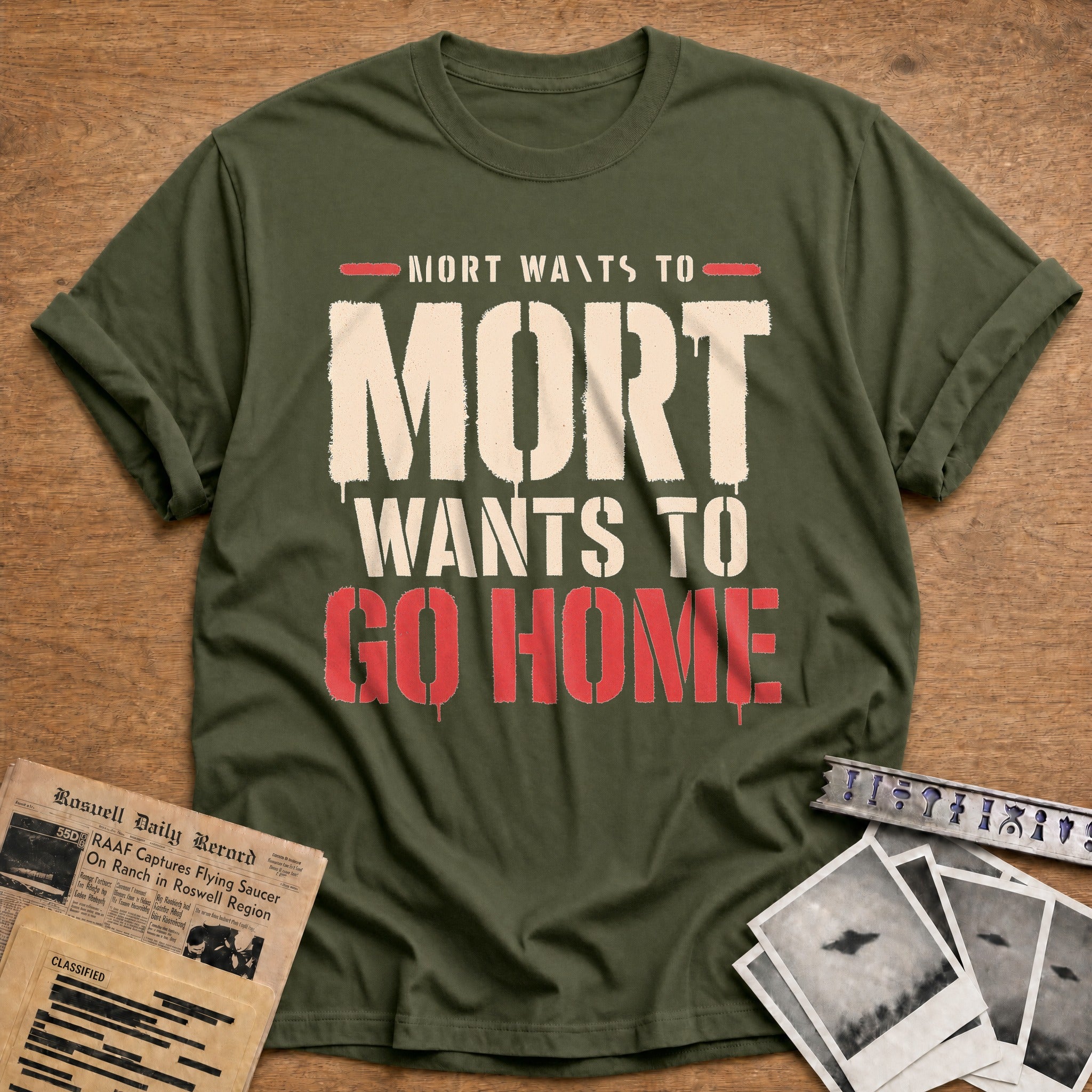 Mort Wants To Go Home 02 - Military Green