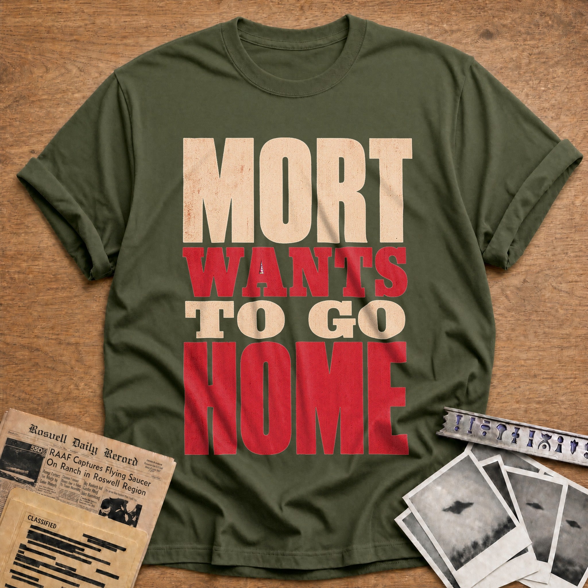 Mort Wants To Go Home 03 - Military Green