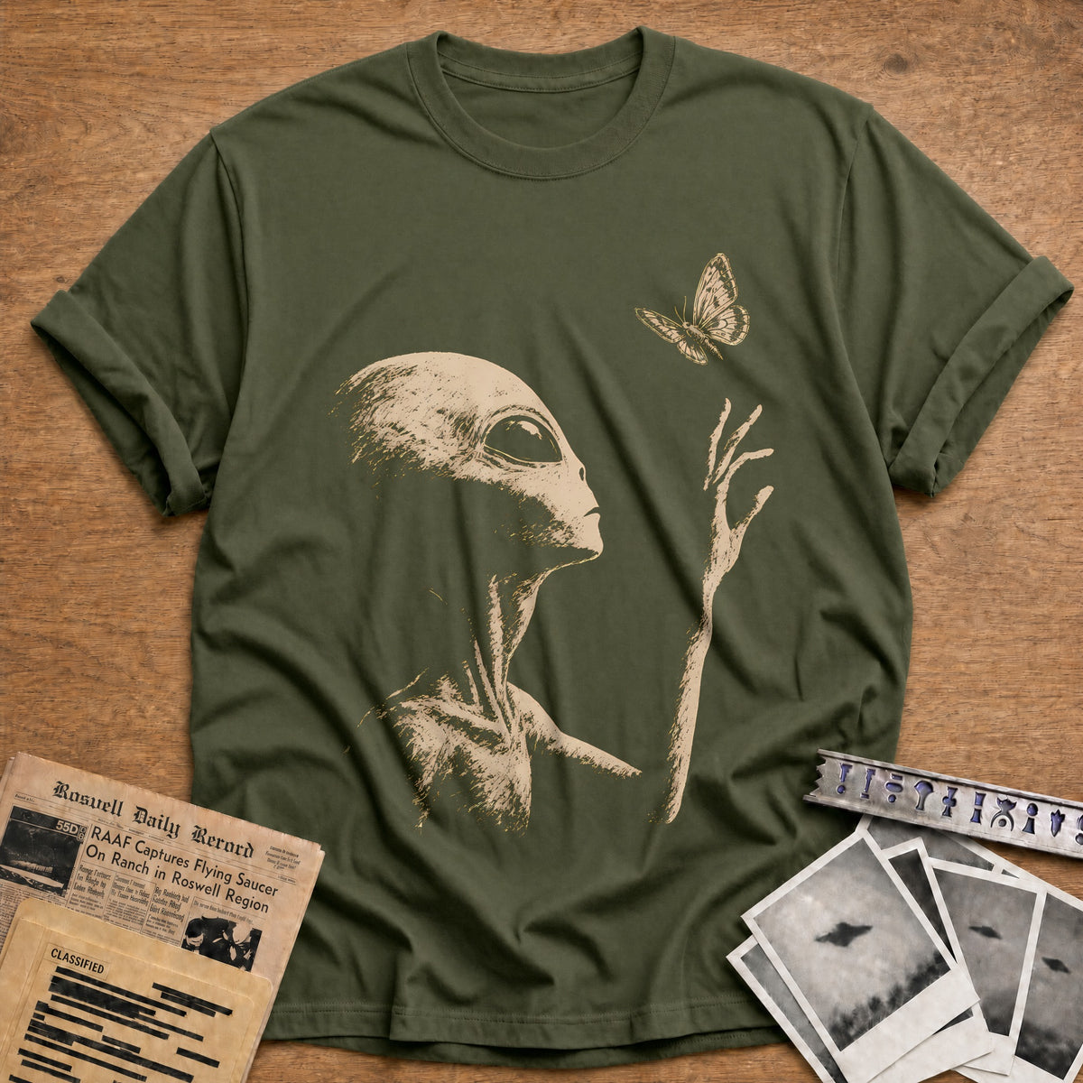 Moth 81 T-Shirt - Military Green
