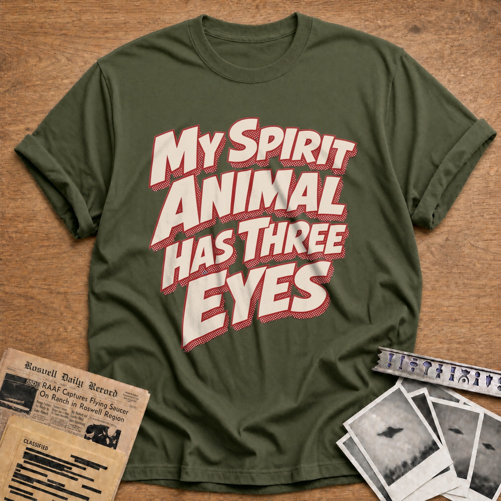 My Spirit Animal Has Three Eyes 01 - Military Green