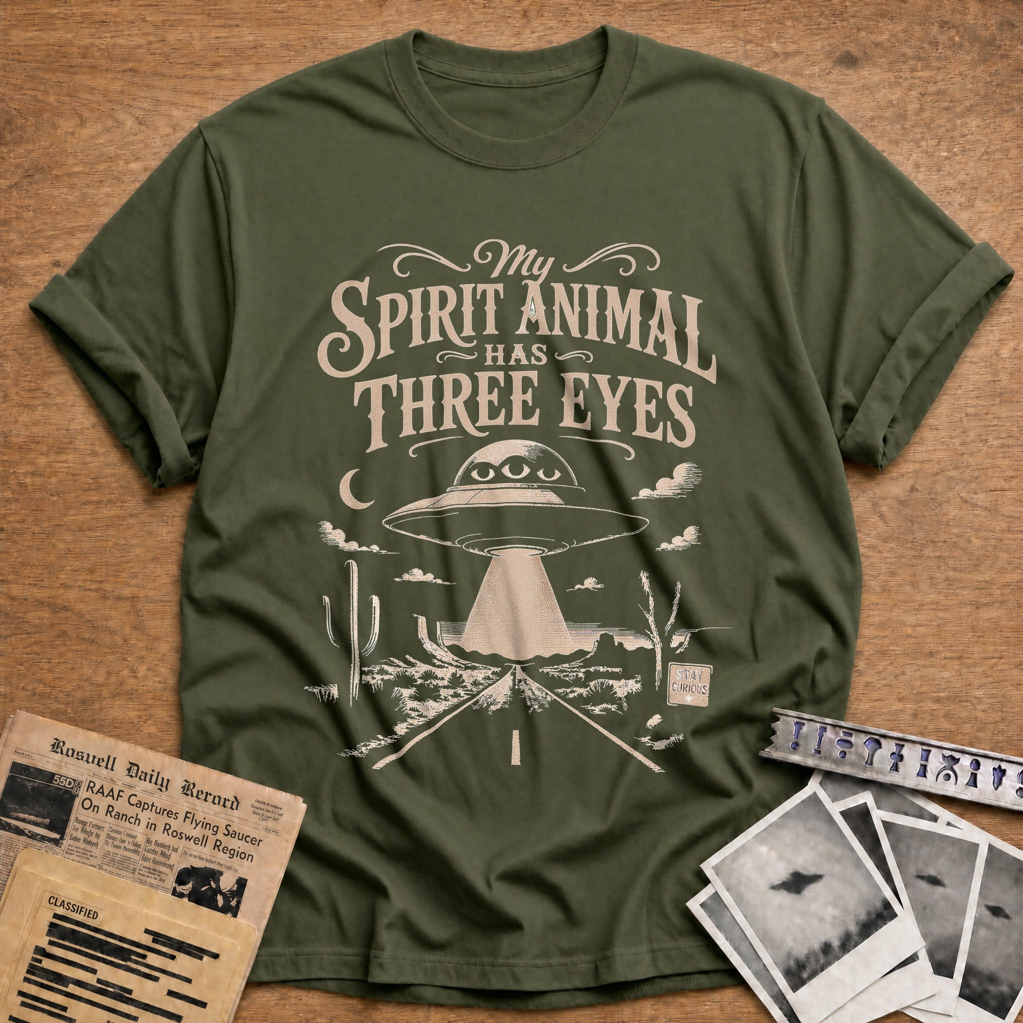 My Spirit Animal Has Three Eyes 03 - Military Green