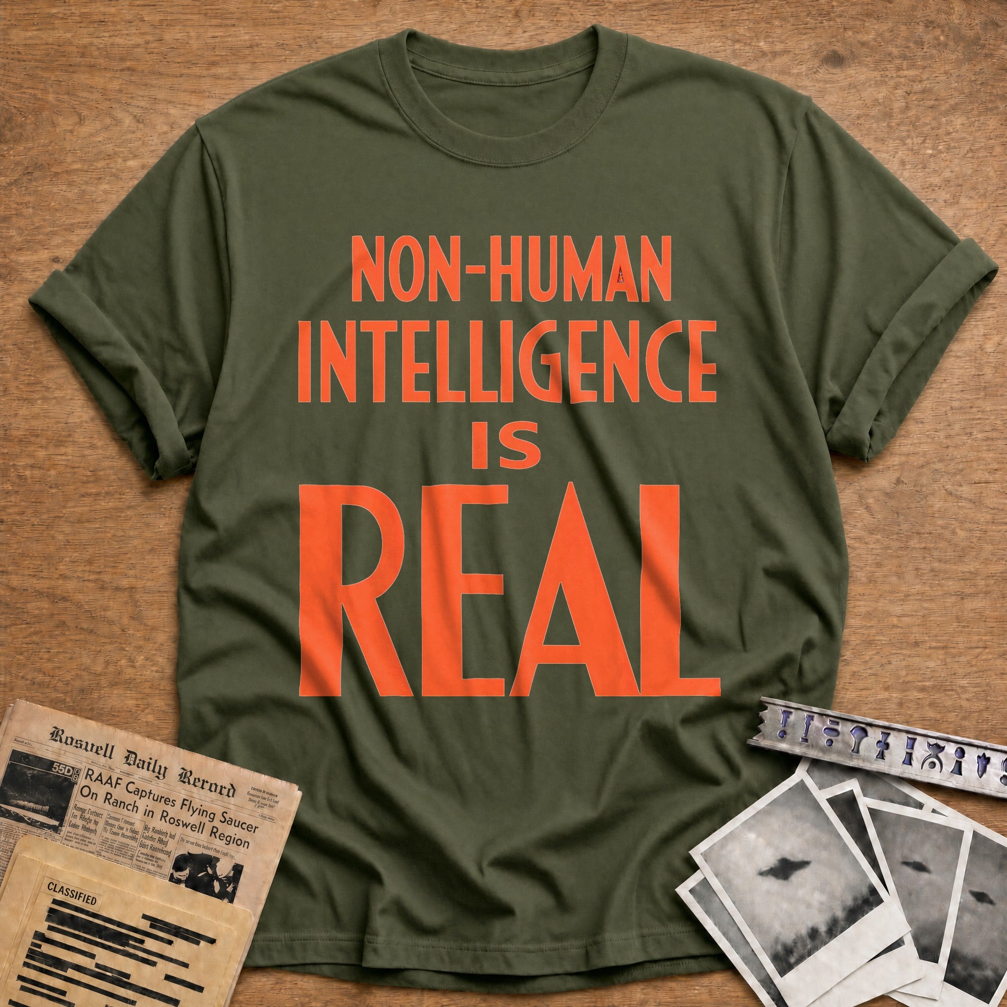Non Human Intelligence Is Real 02 - Military Green