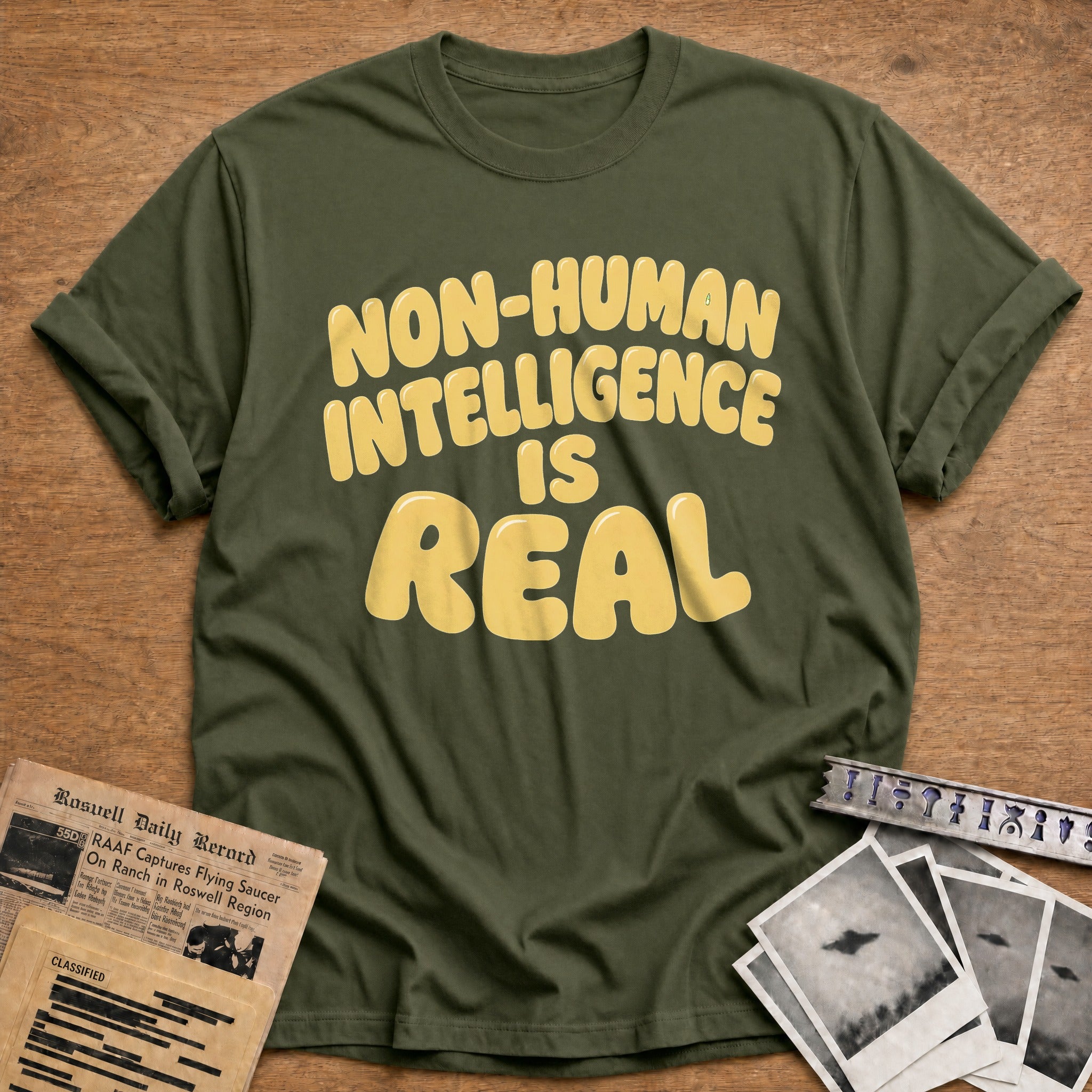 Non Human Intelligence Is Real 04 - Military Green