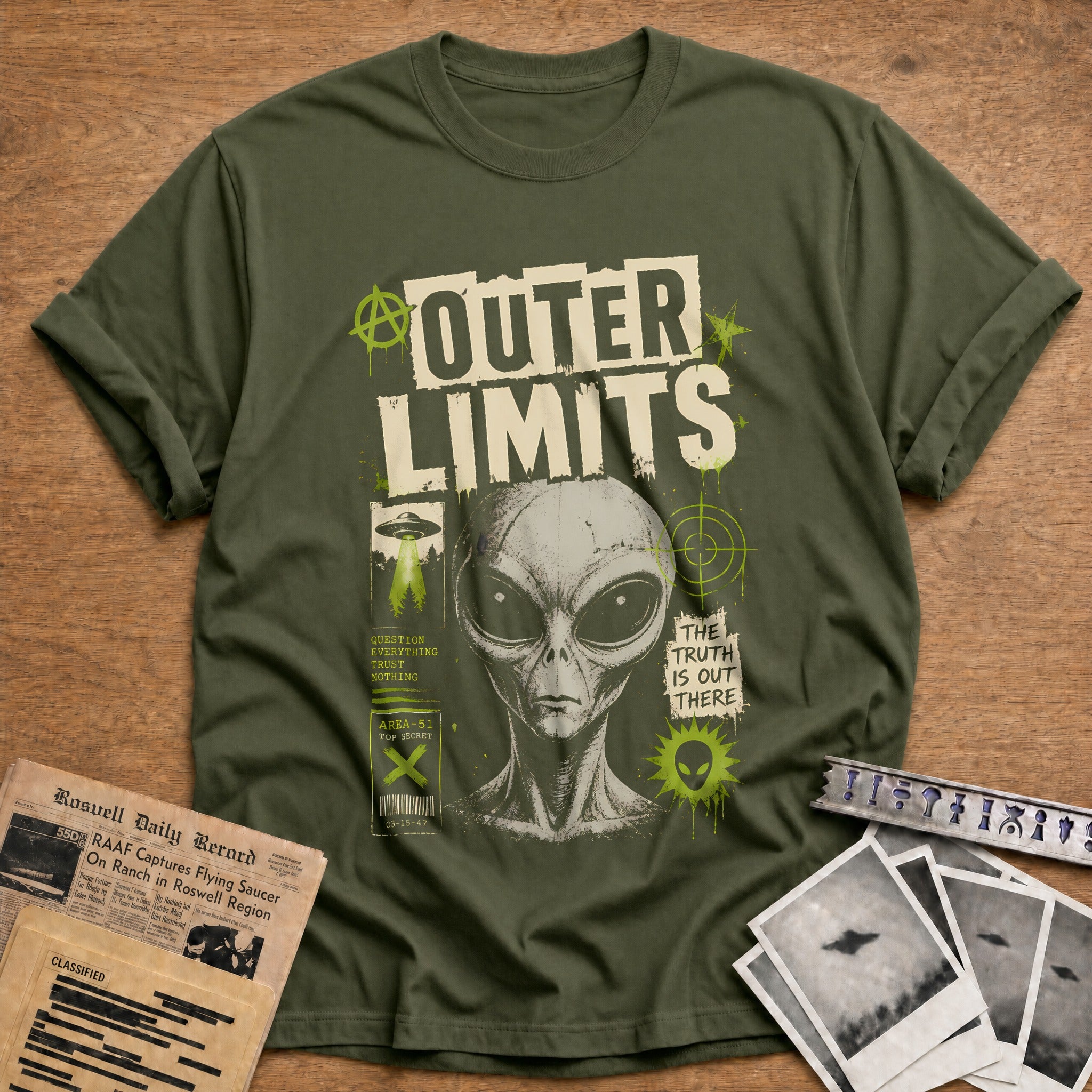 Outer Limits T-Shirt - Military Green