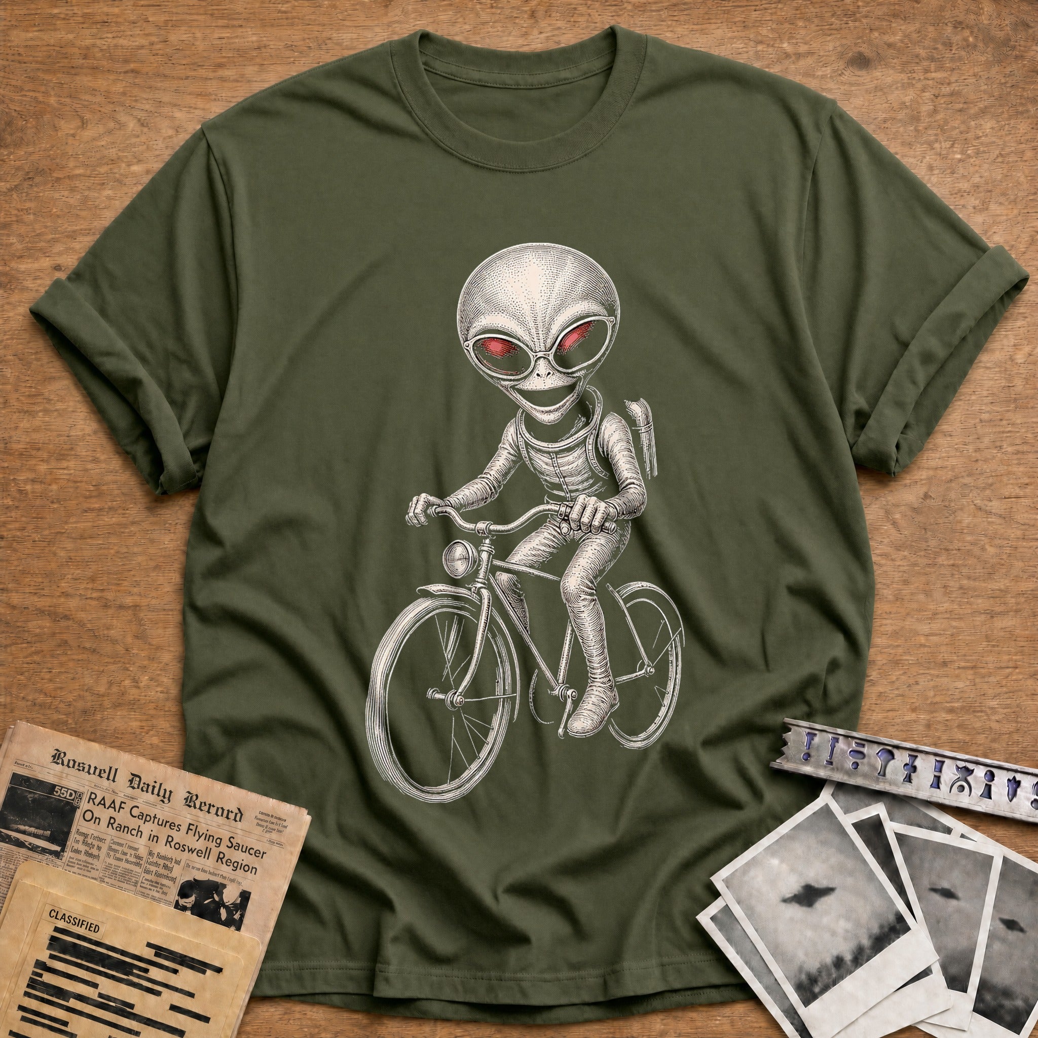 Pedal To The Stars - Military Green
