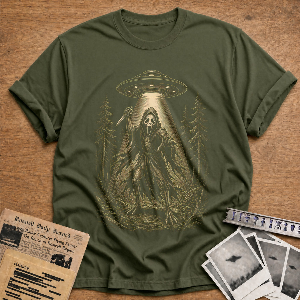 Phantom Probe 43 T-Shirt - Military Green