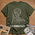 Probing O'Clock T-Shirt - Military Green