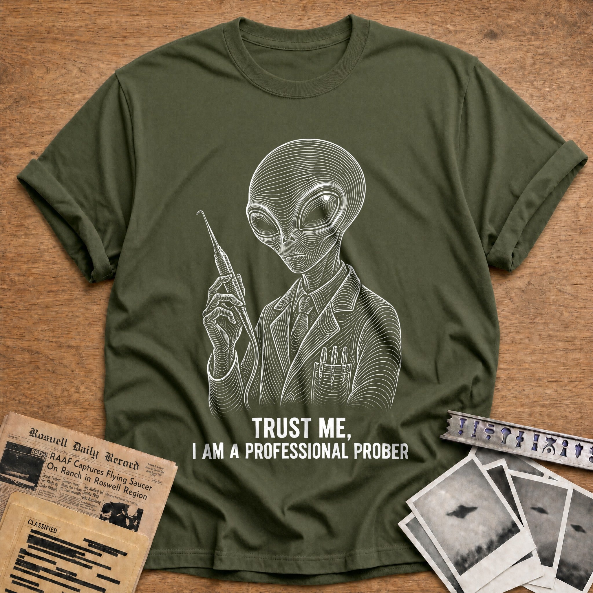 Professional Inquiry T-Shirt - Military Green