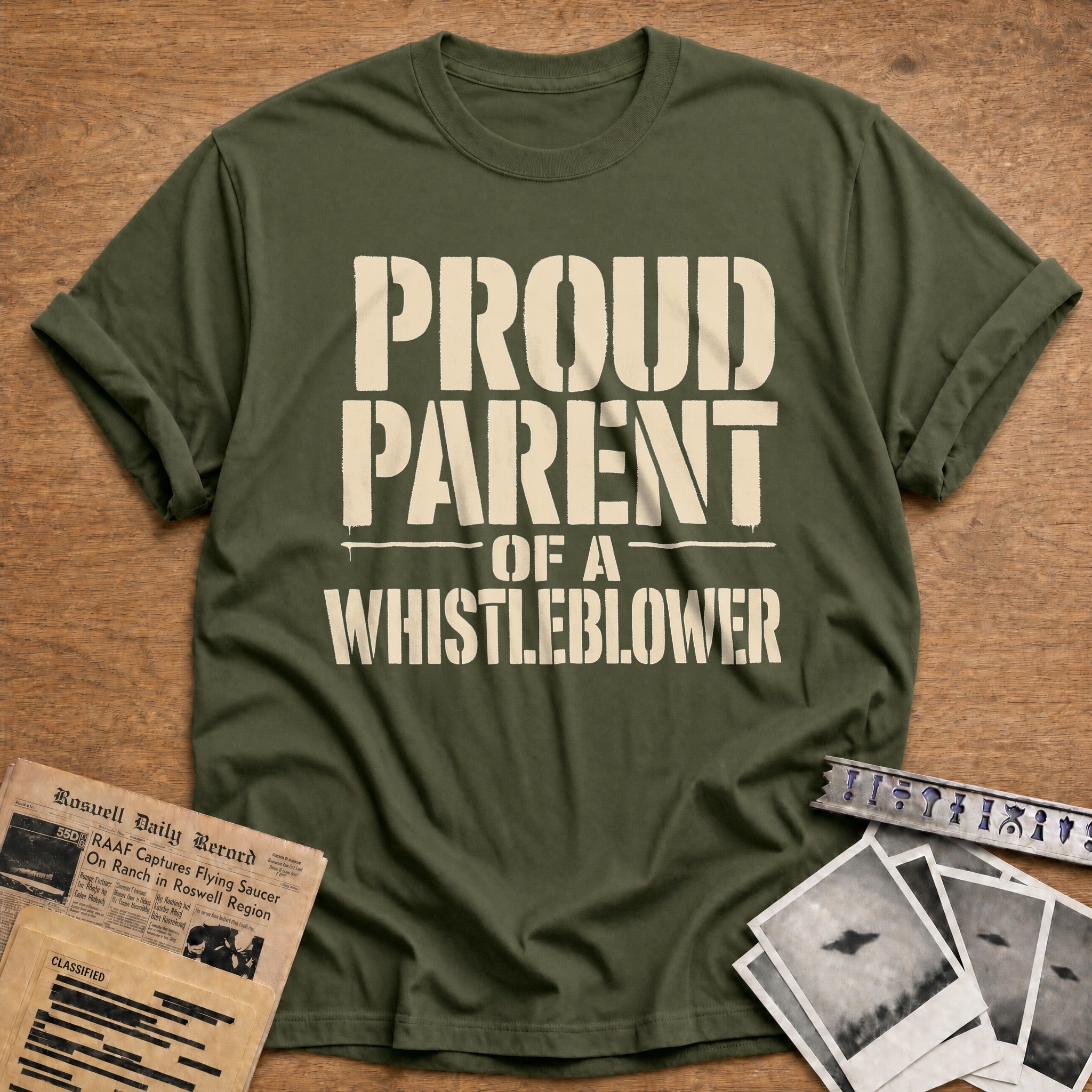 Proud Parent Of A Whistleblower 01 - Military Green