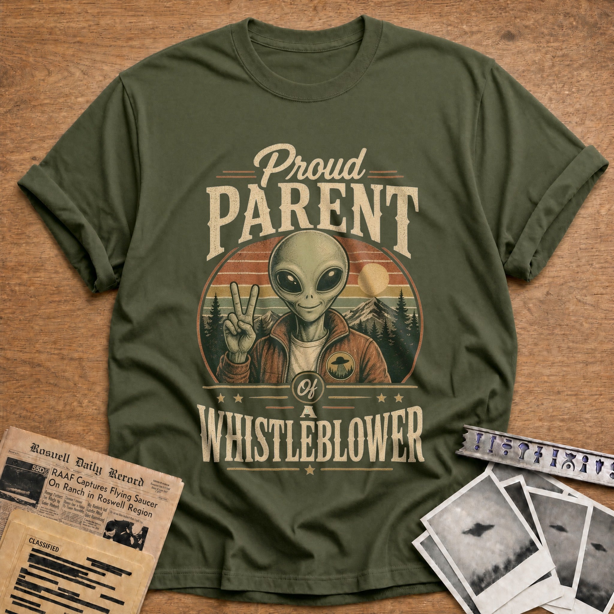 Proud Parent Of A Whistleblower 02 - Military Green