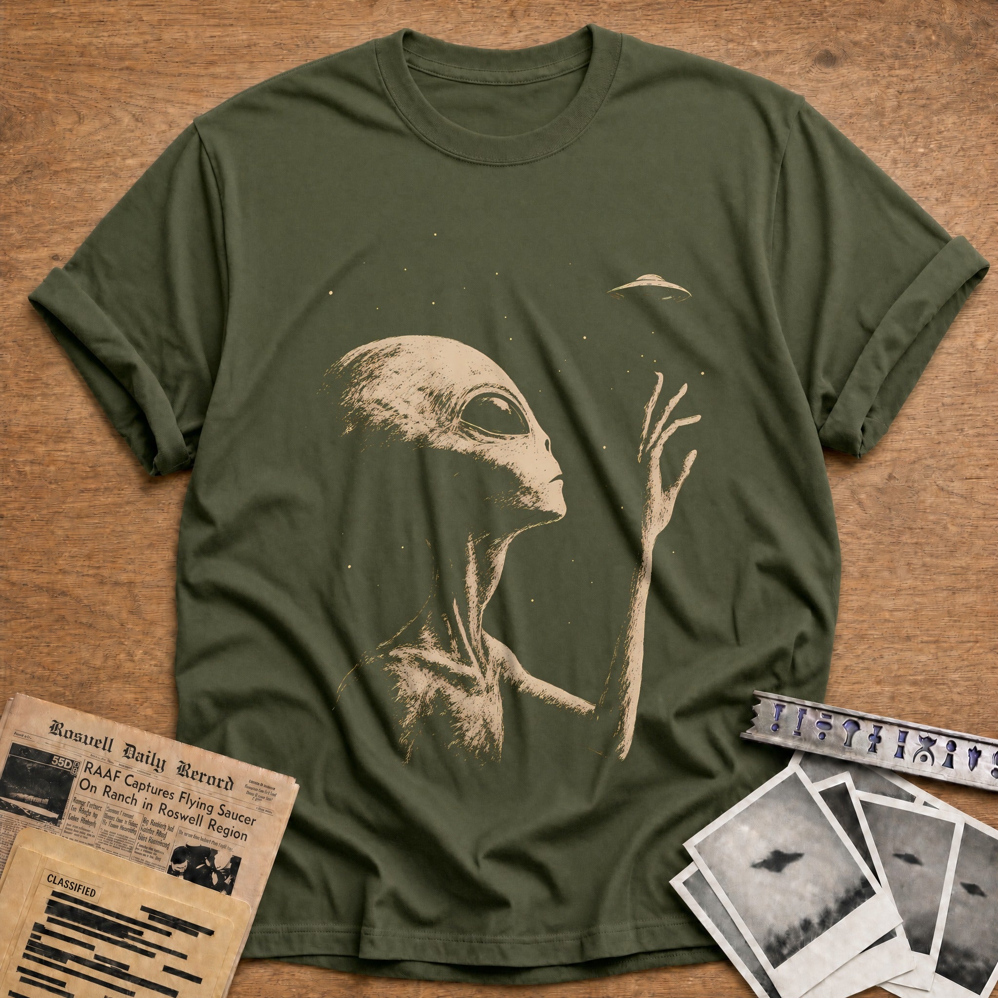 Reach UFO 69 T-Shirt - Military Green