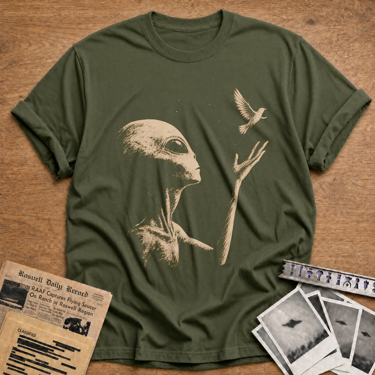Release Bird 37 T-Shirt - Military Green
