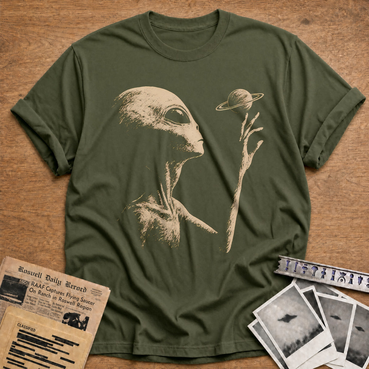 Saturn 26 T-Shirt - Military Green