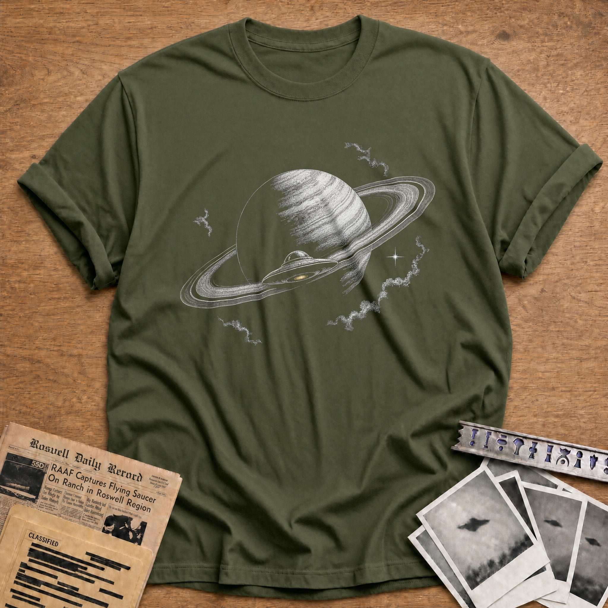 Saturn Rising - Military Green