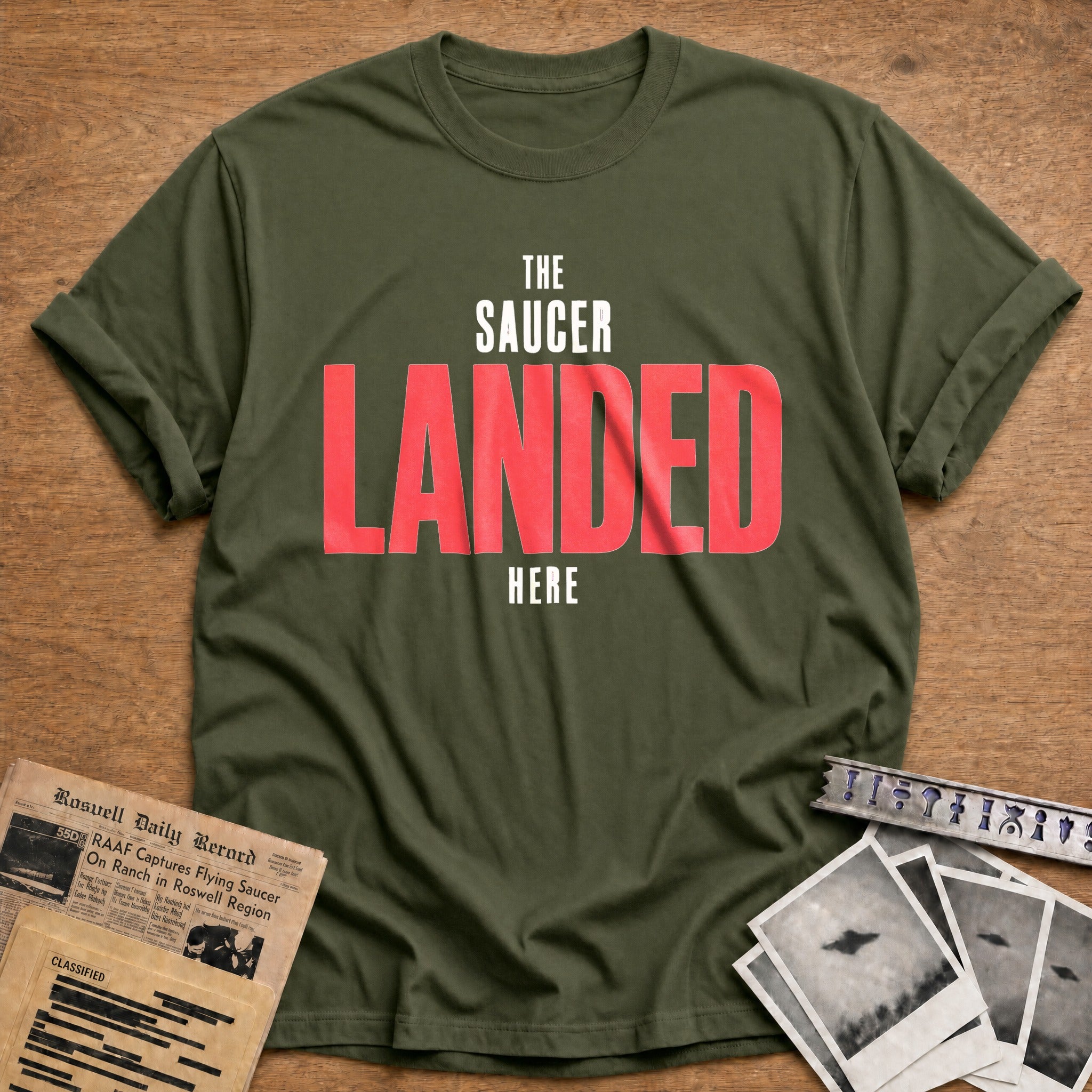 Saucer Landing - Military Green