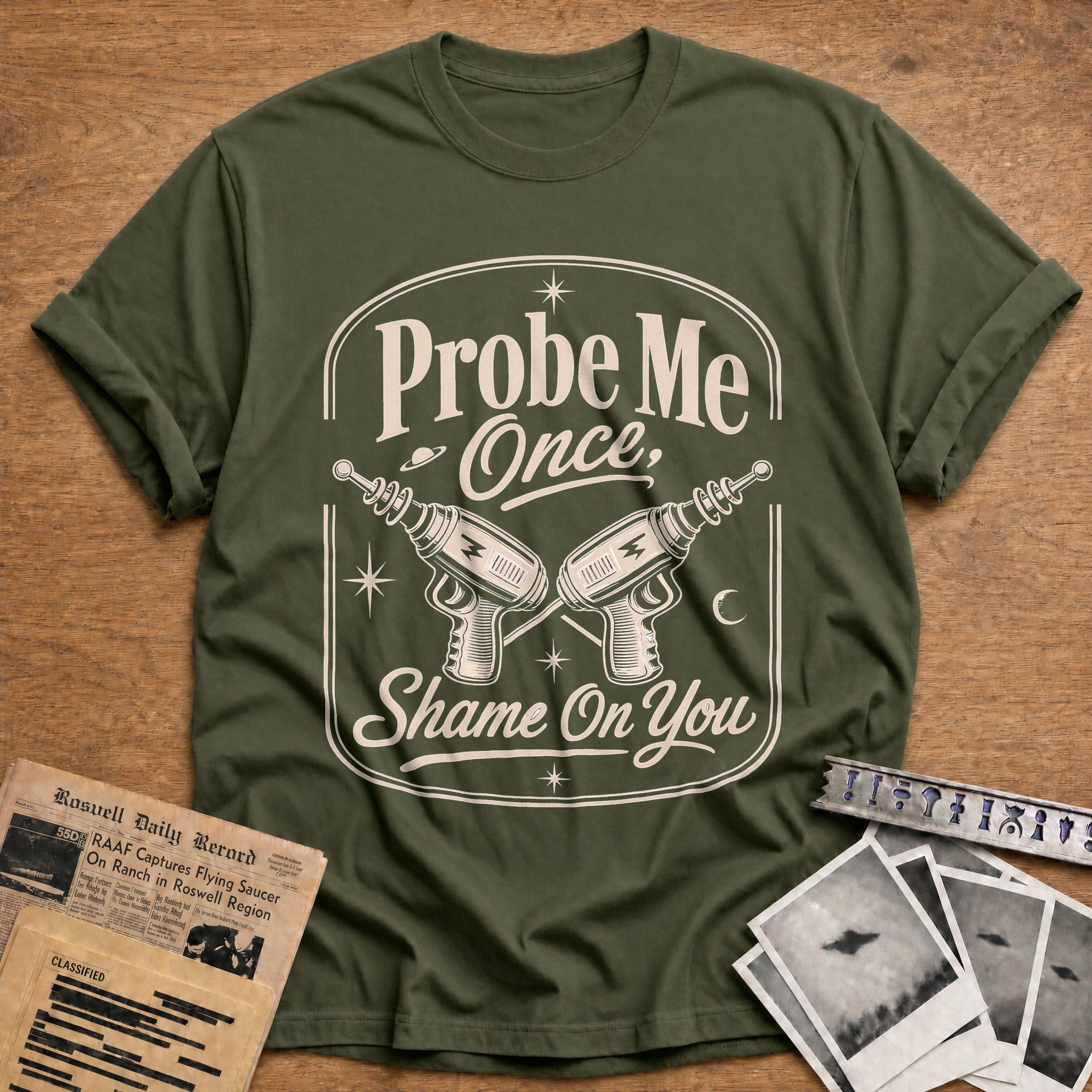 Shame On You - Military Green