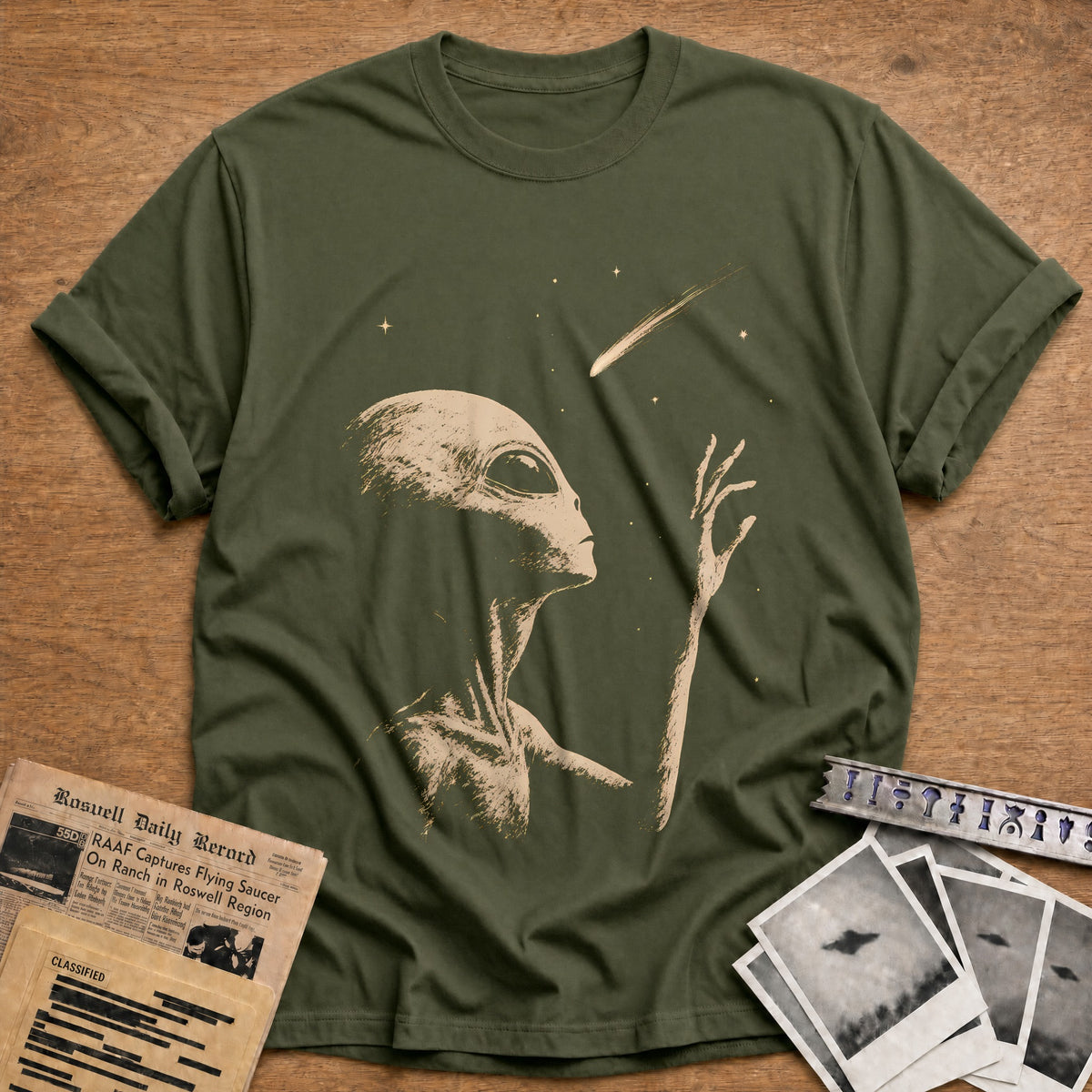 Shooting Star 35 T-Shirt - Military Green