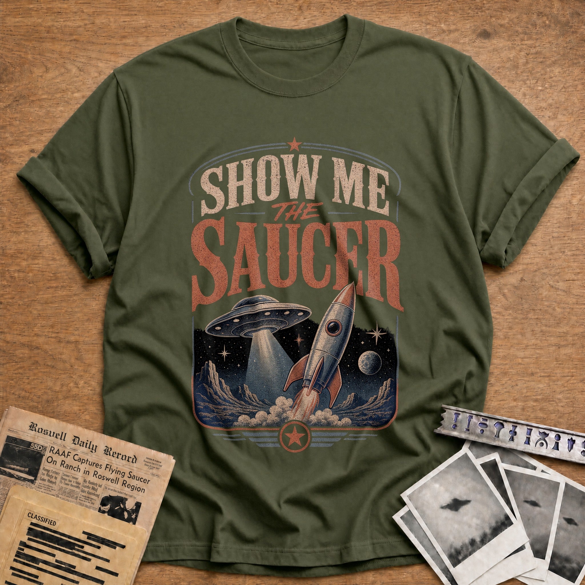 Show Me The Saucer 01 - Military Green