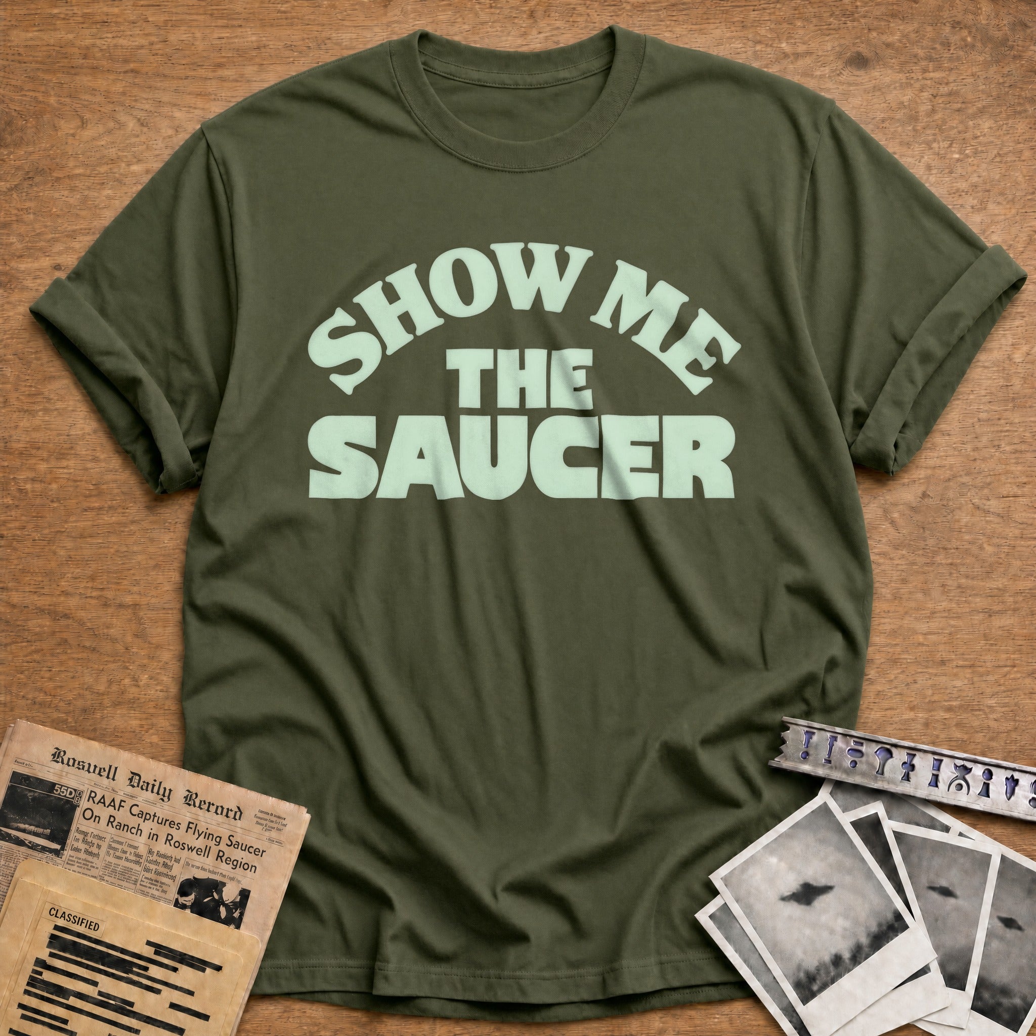 Show Me The Saucer 02 - Military Green