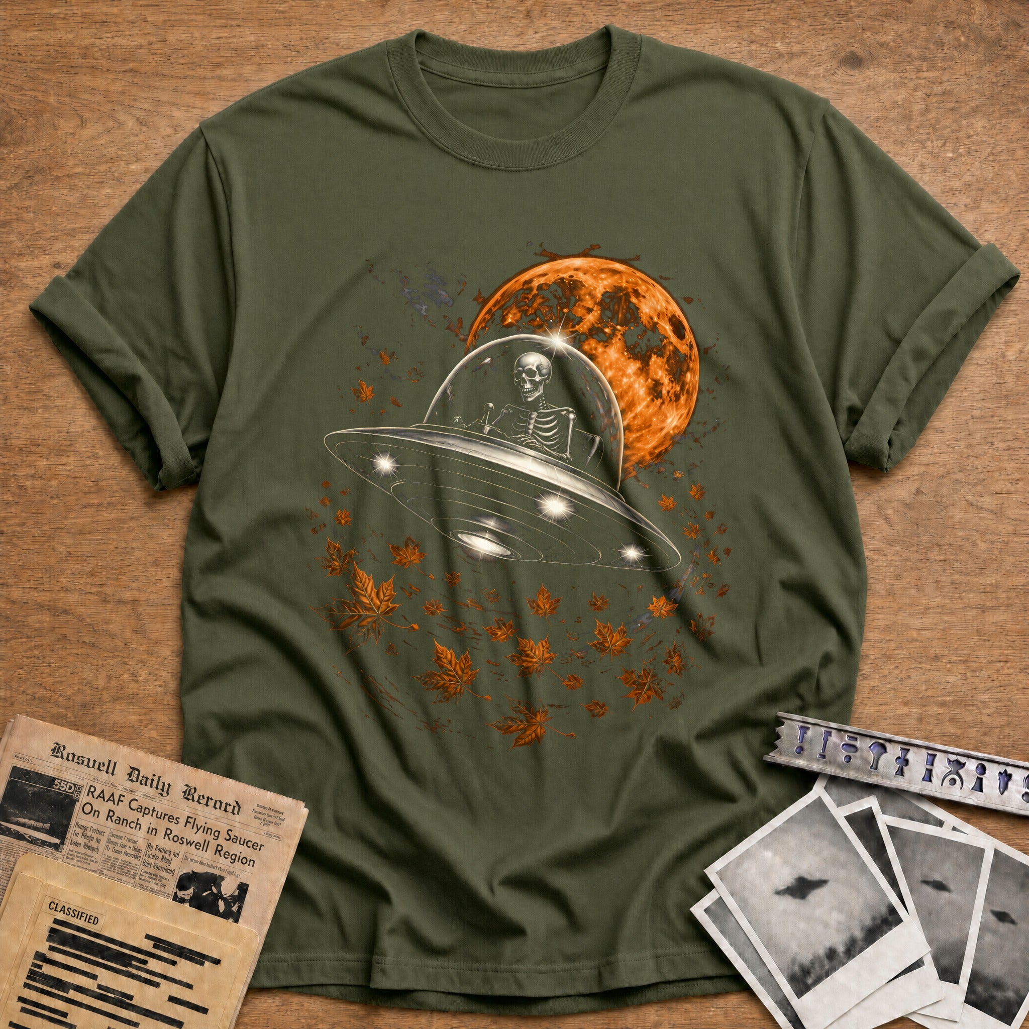Skeleton Ufo Pilot 54 - Military Green