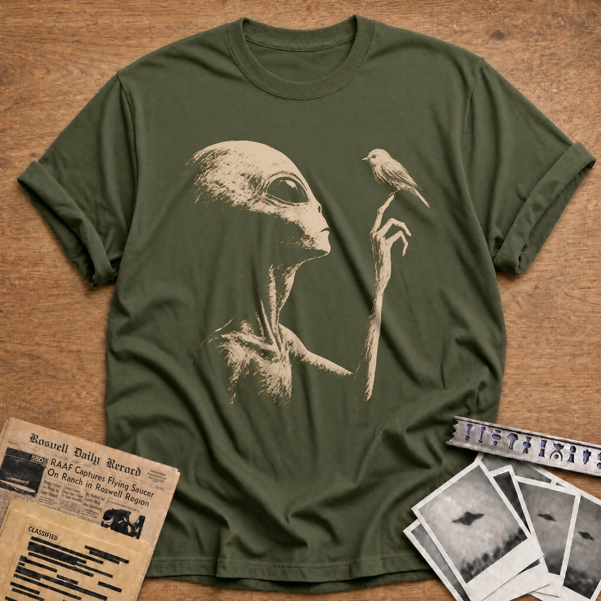 Songbird 71 T-Shirt - Military Green