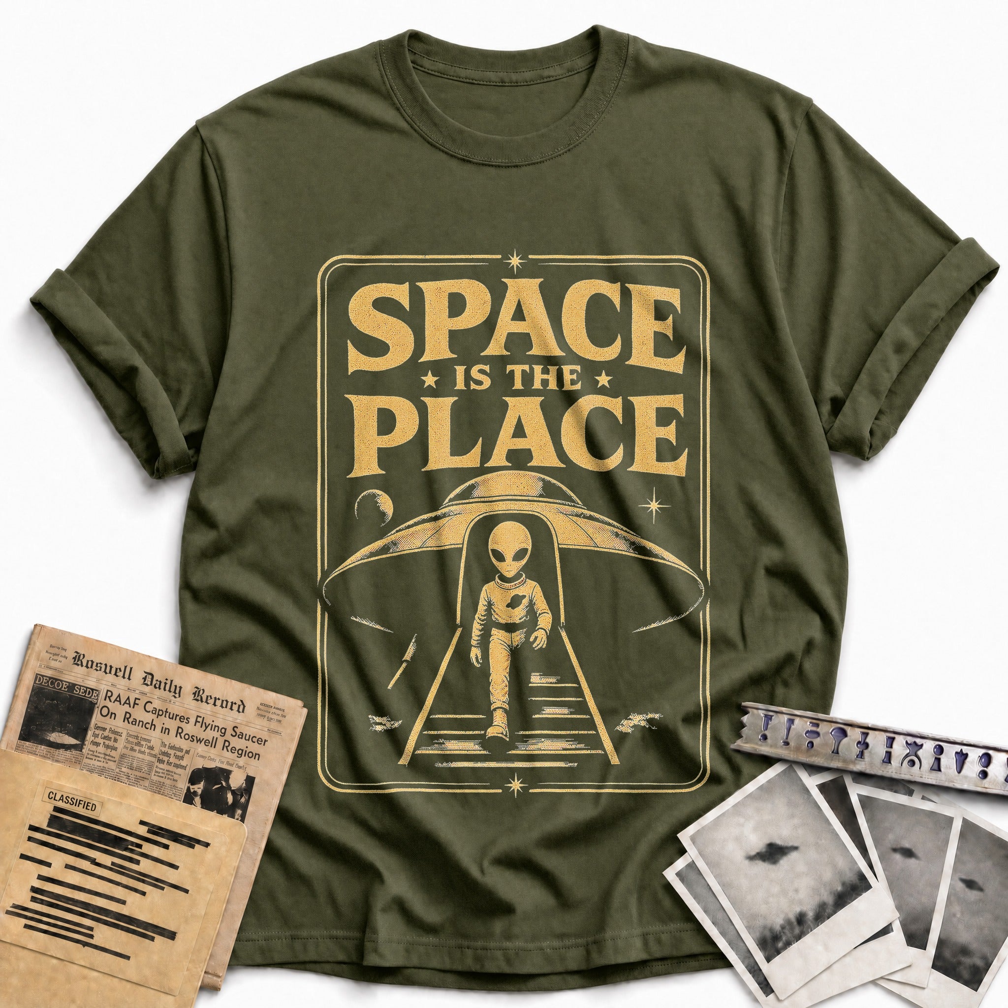 Space Is The Place 02 - Military Green