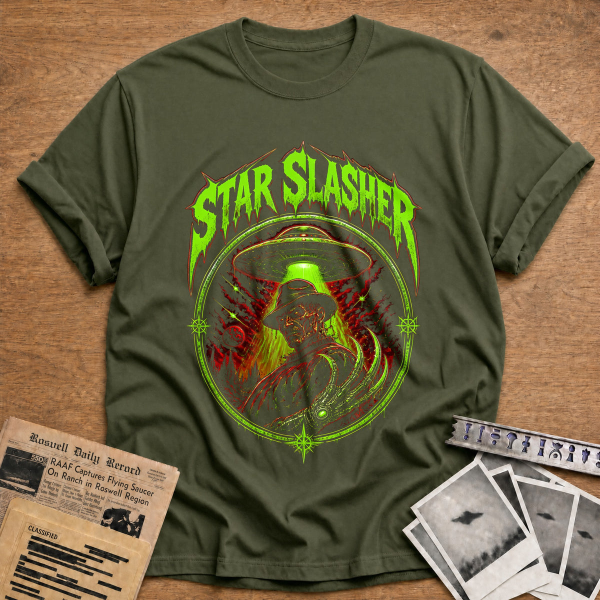 Star Slasher 46 T-Shirt - Military Green