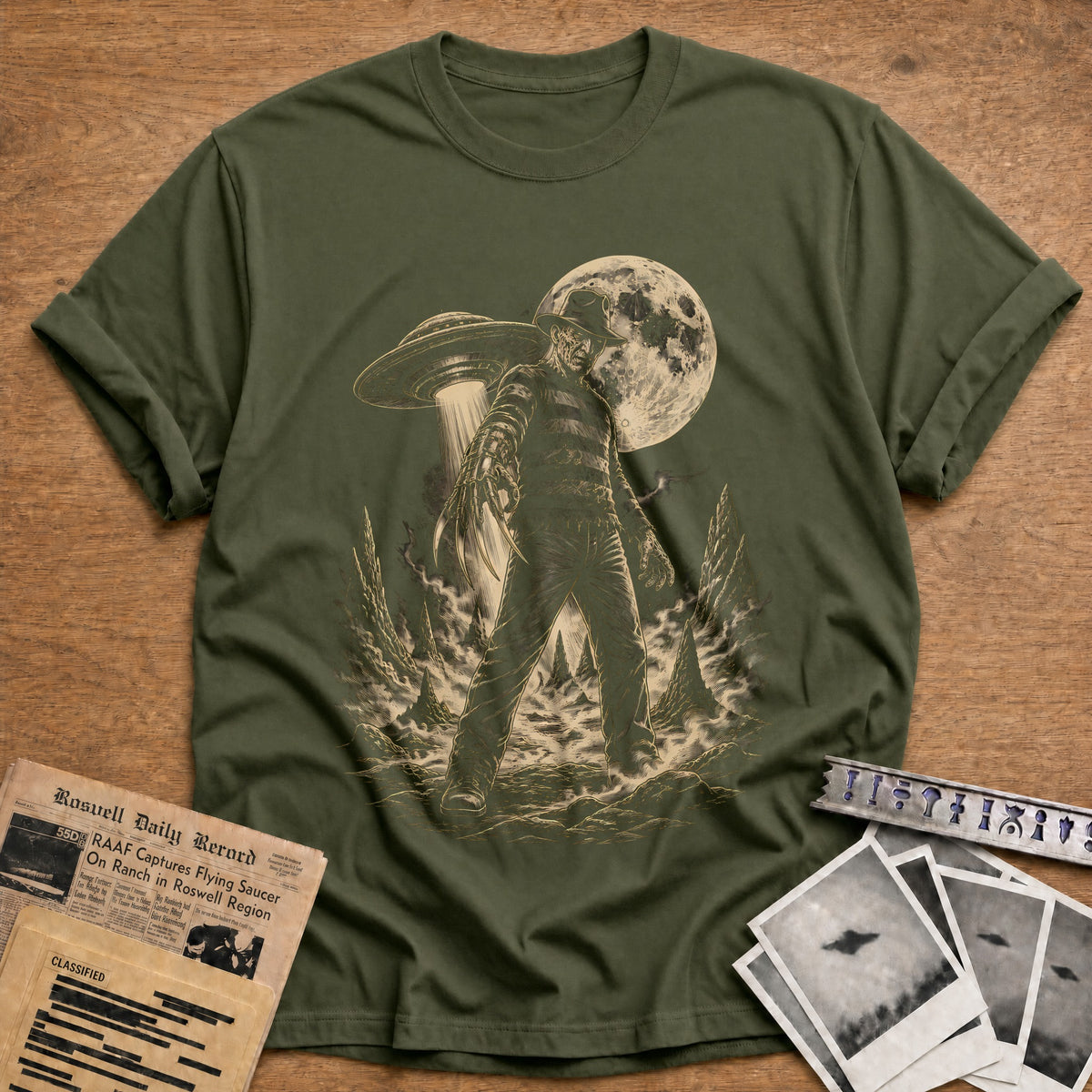 Star Slasher 79 T-Shirt - Military Green