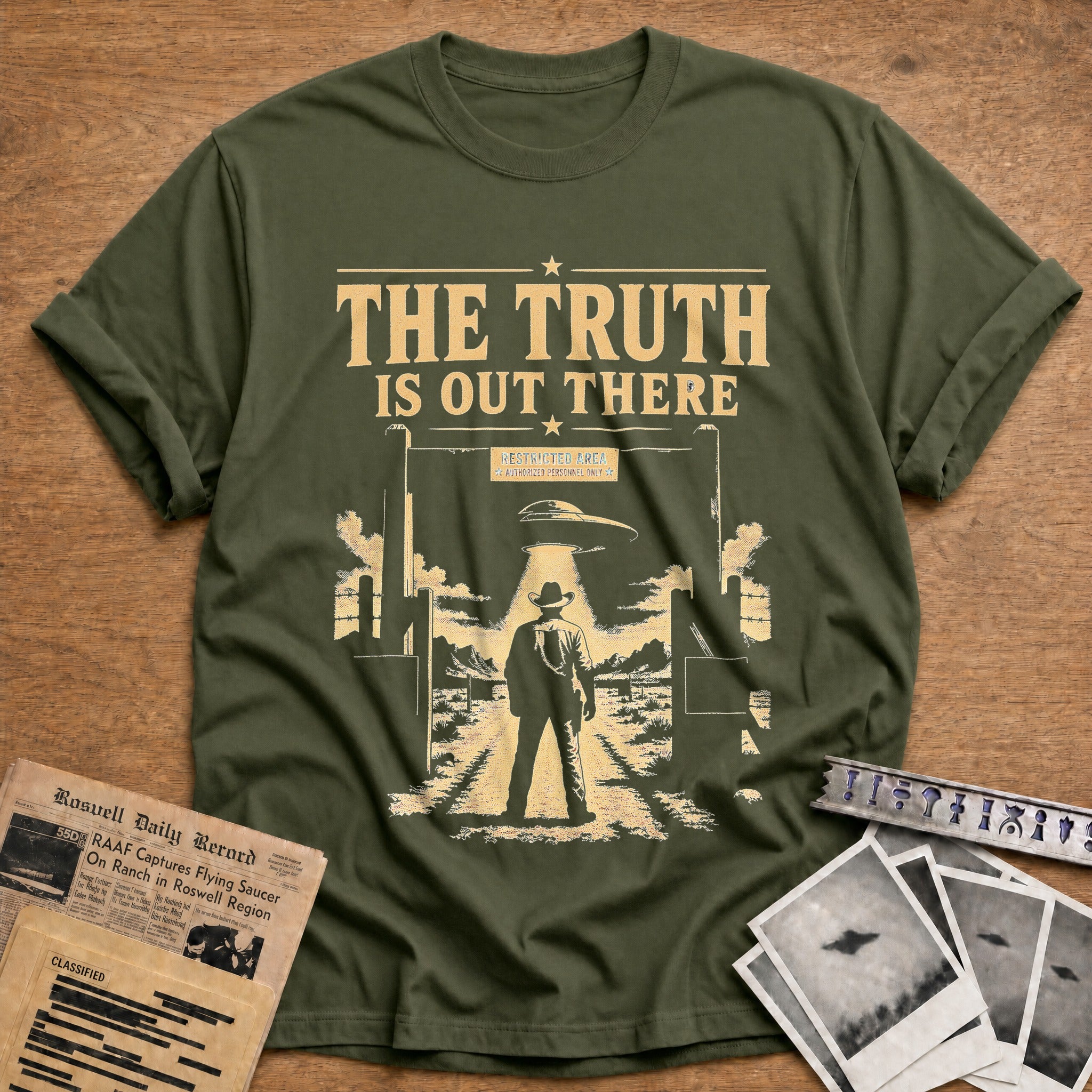 The Truth Is Out There - Military Green