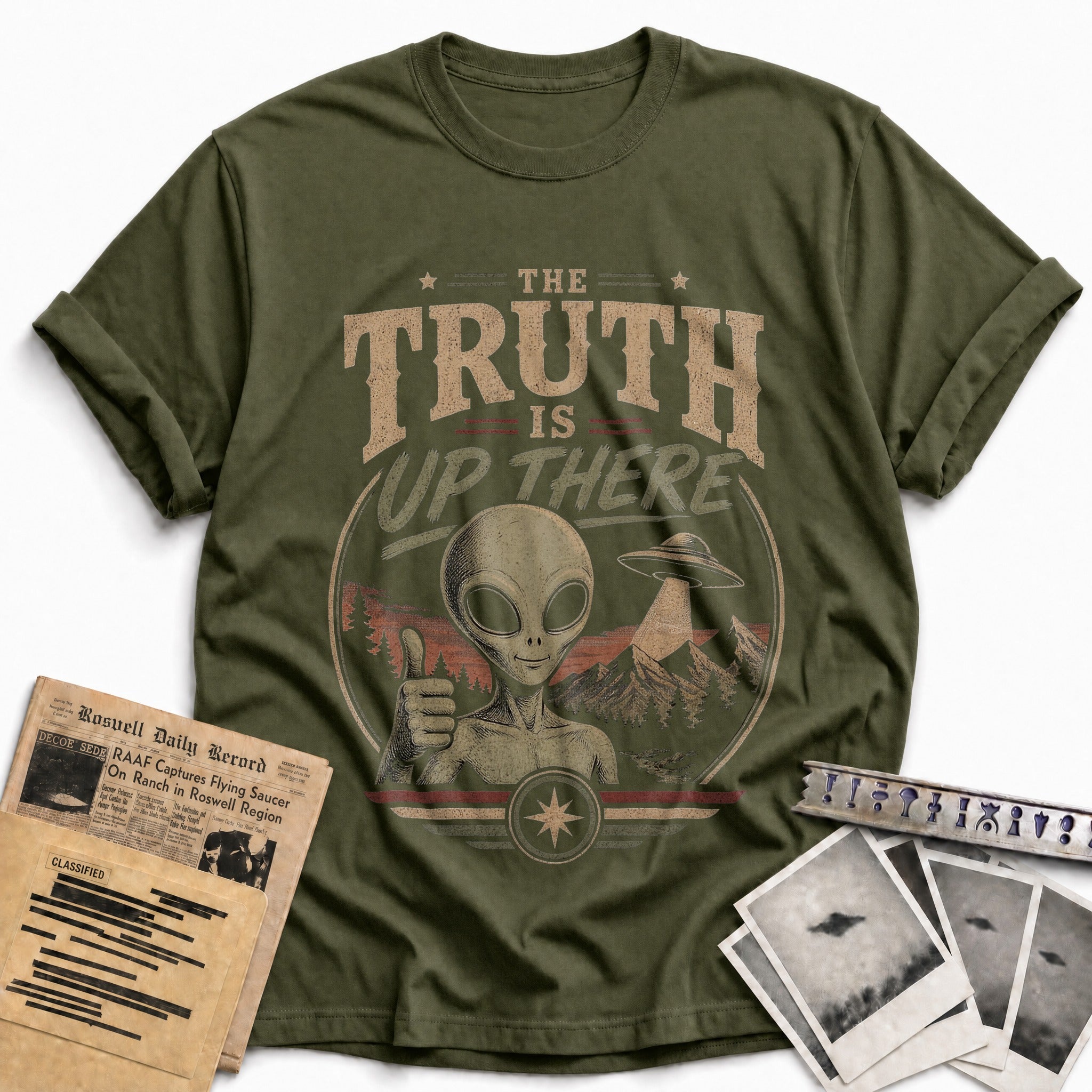 The Truth Is Up There 01 - Military Green