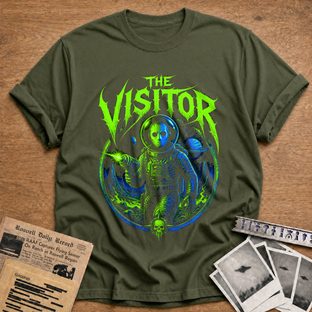 The Visitor 27 T-Shirt - Military Green