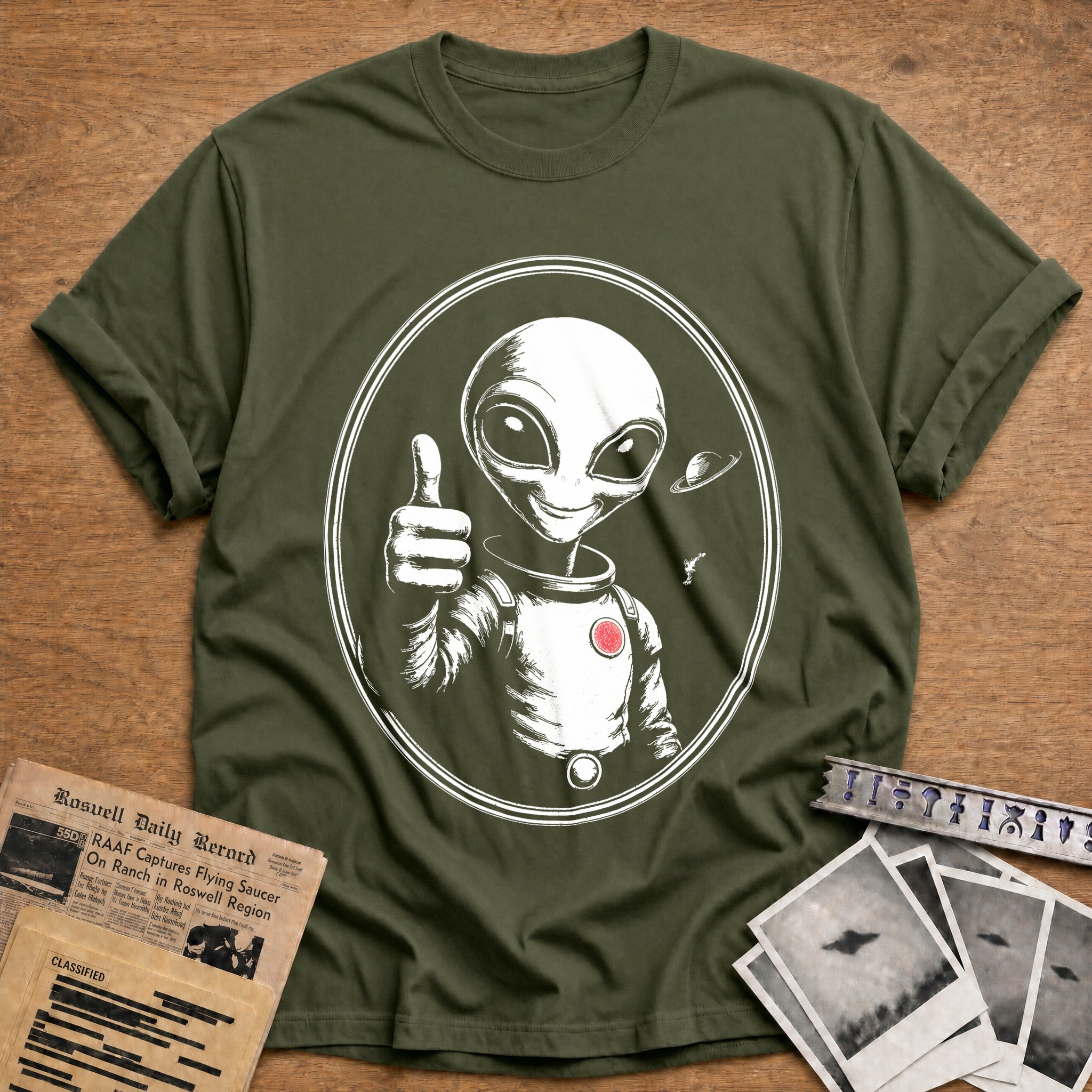 Thumbs Up, First Contact - Military Green