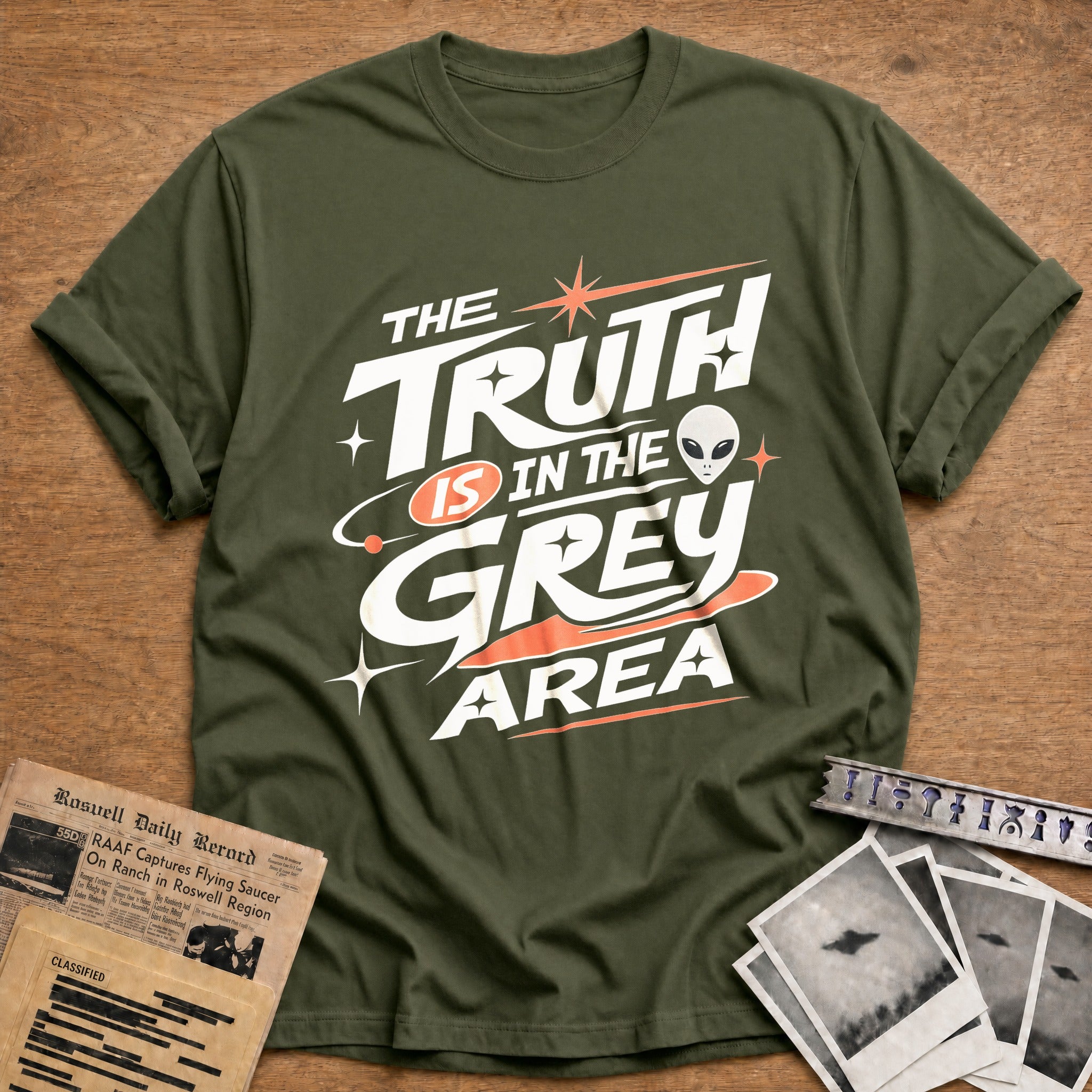 Truth Wears Grey - Military Green