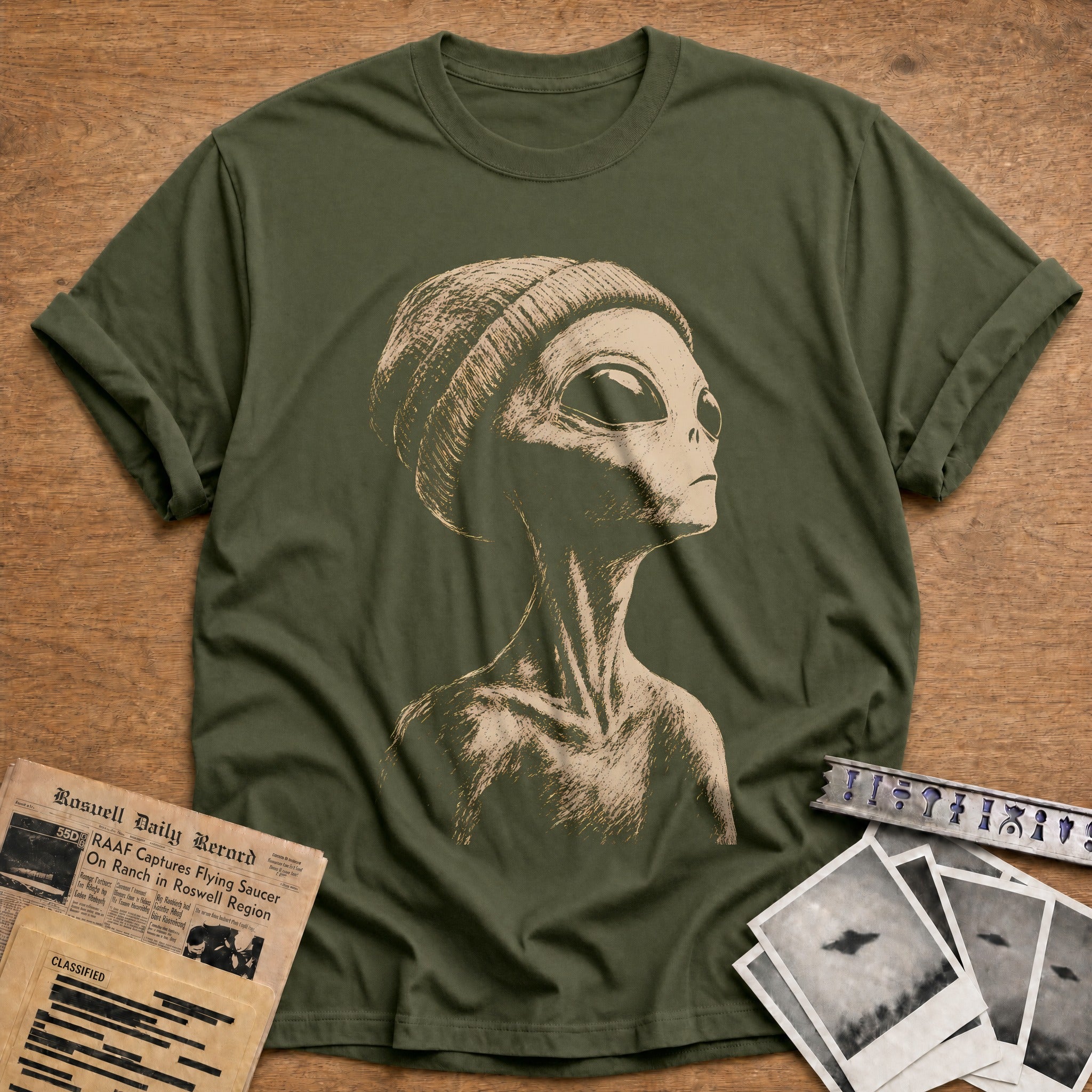 Tuned In T-Shirt - Military Green